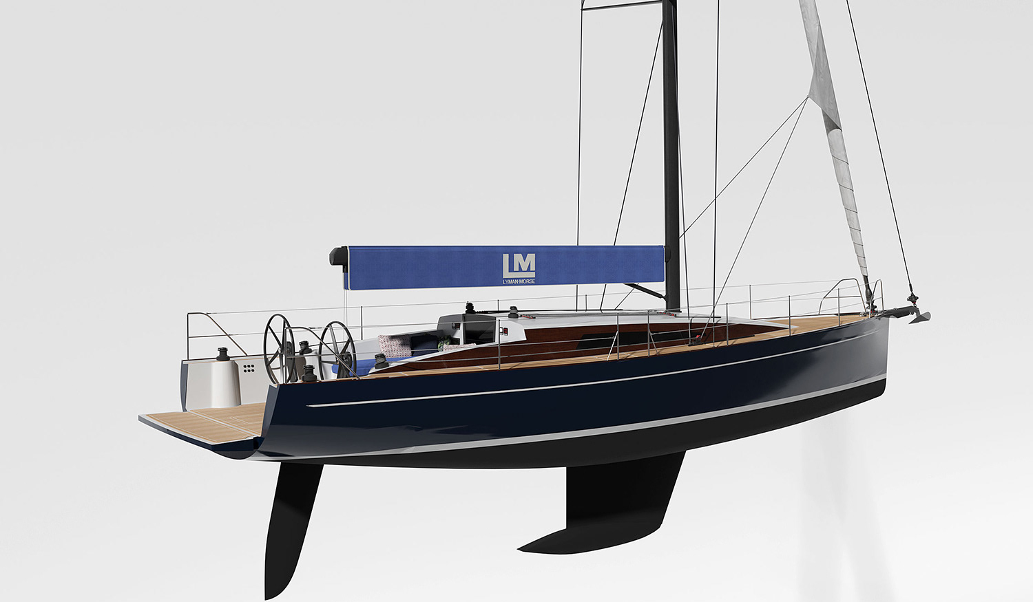 Rendering by Dibley Yacht Design