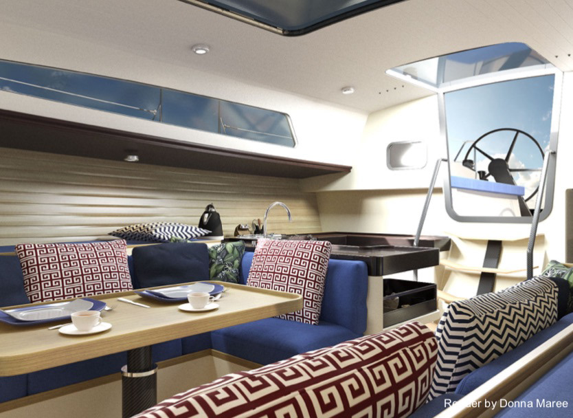 Rendering by Dibley Yacht Design