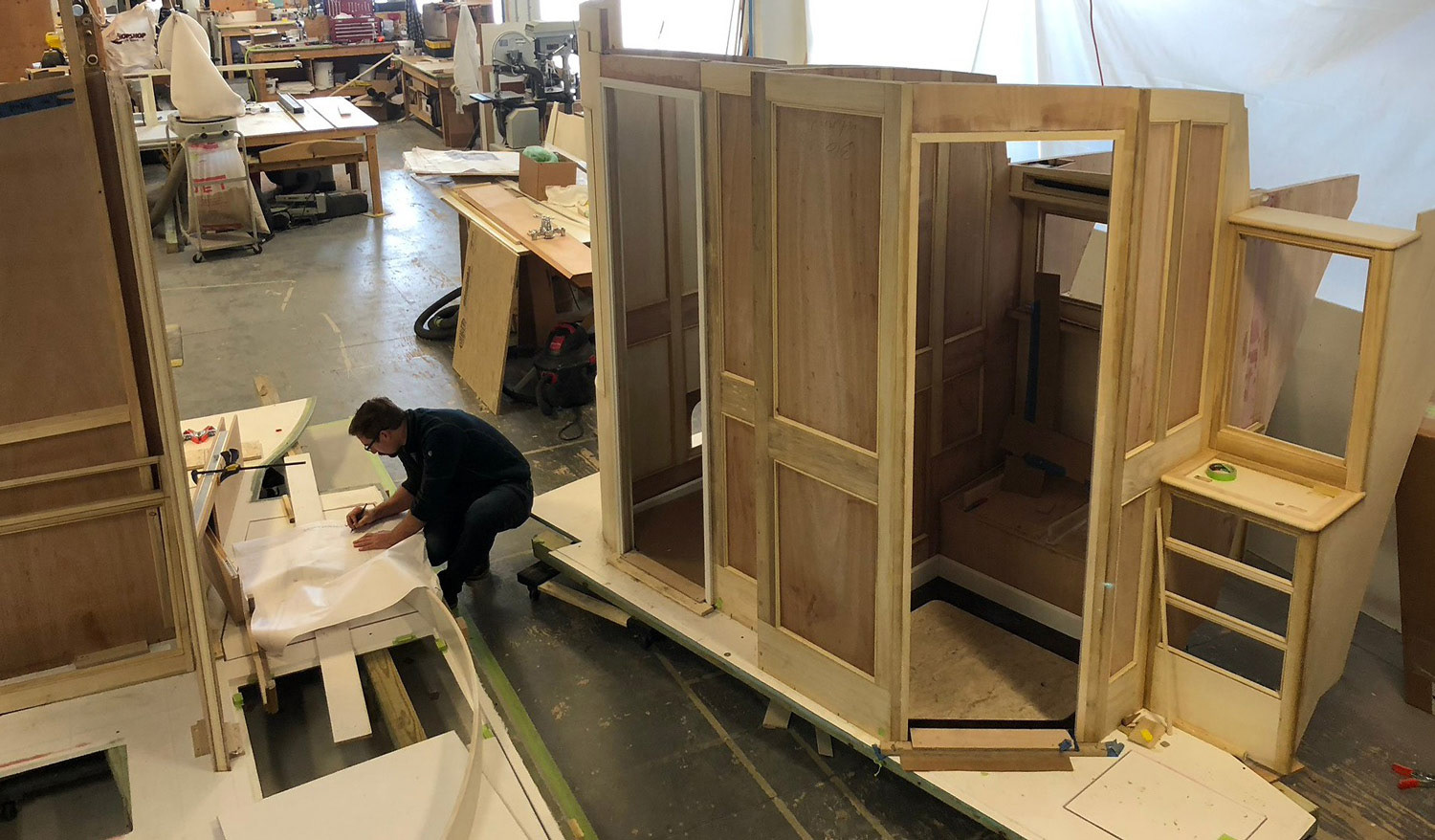 Pre-made interior modules | Photo By Lyman-Morse Boatbuilding
