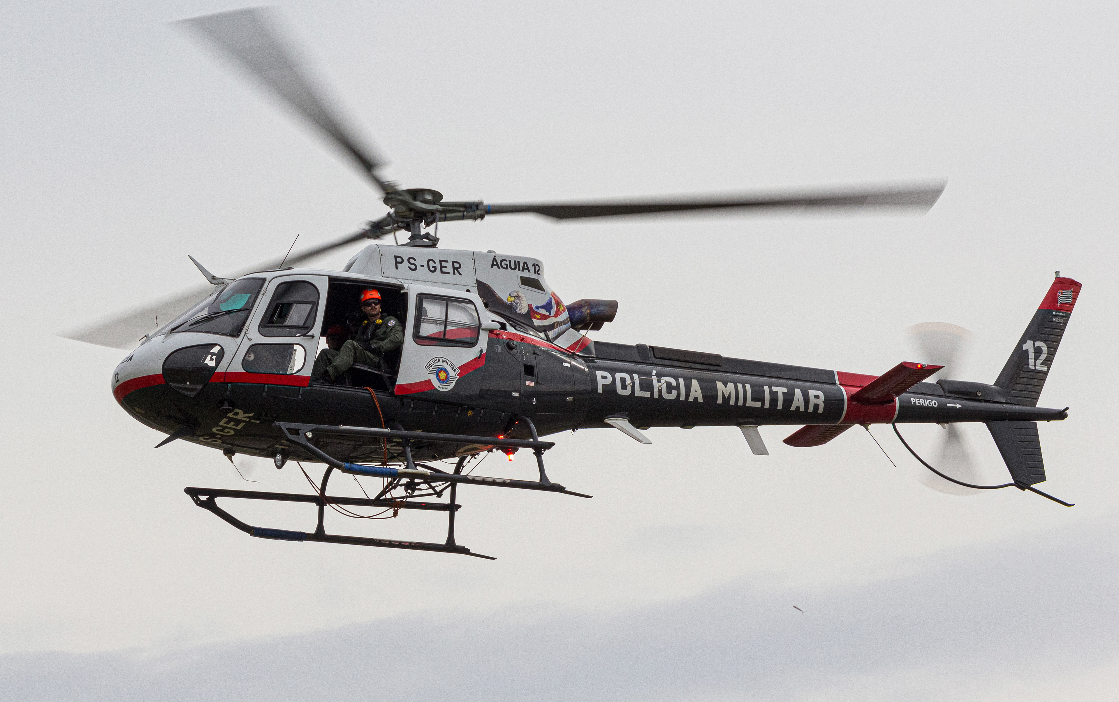 AIRBUS H125 PS-GER - POLICIA MILITAR (ÁGUIA 12) - DOMINGO AÉREO 2025 (PAMA - SP)