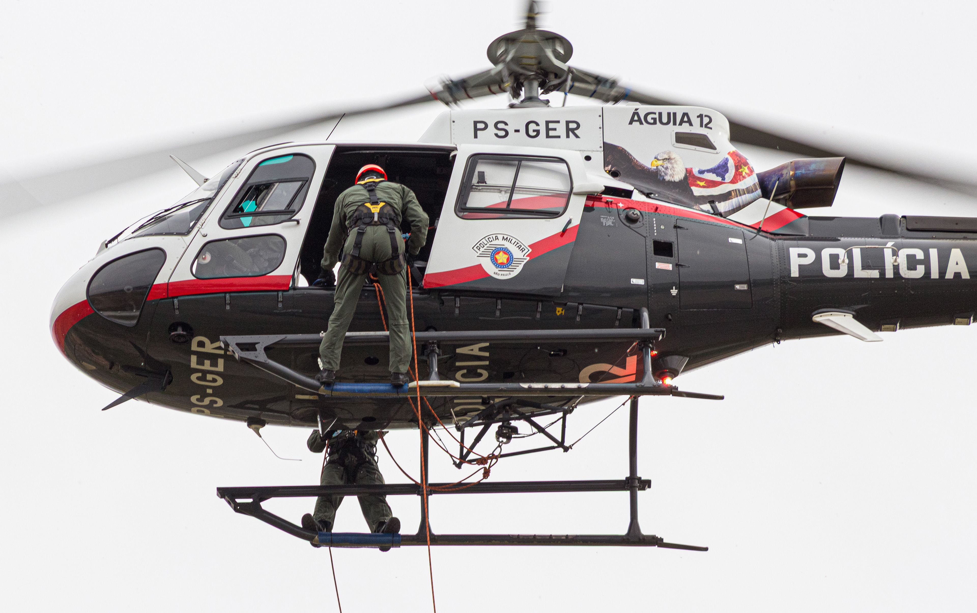 AIRBUS H125 PS-GER - POLICIA MILITAR (ÁGUIA 12) - DOMINGO AÉREO 2025 (PAMA - SP)
