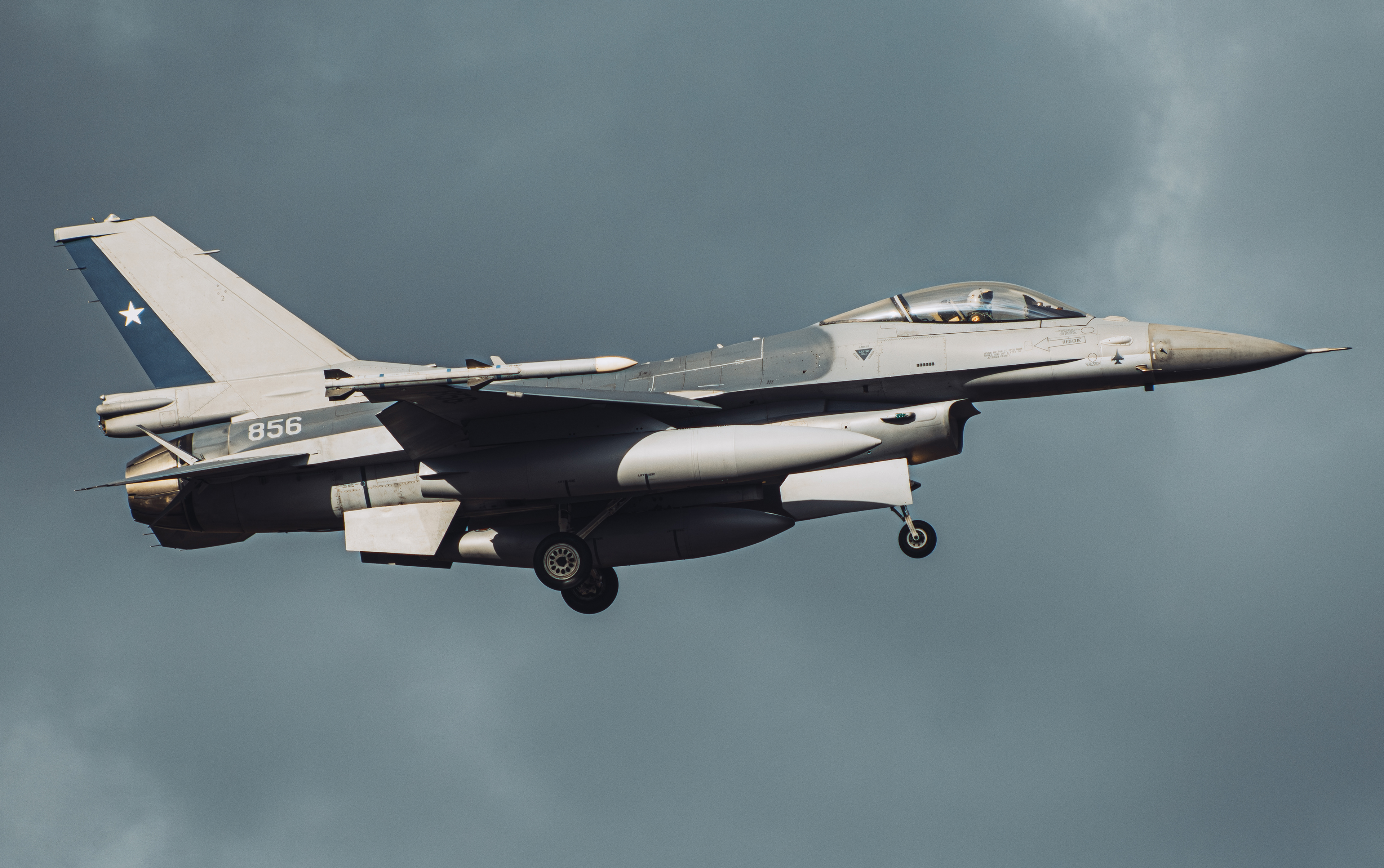 LOCKHEED MARTIN F-16C BLOCK 50 FACH 856 - FORÇA AÉREA CHILENA (CRUZEX 2024 - CHEGADA) 