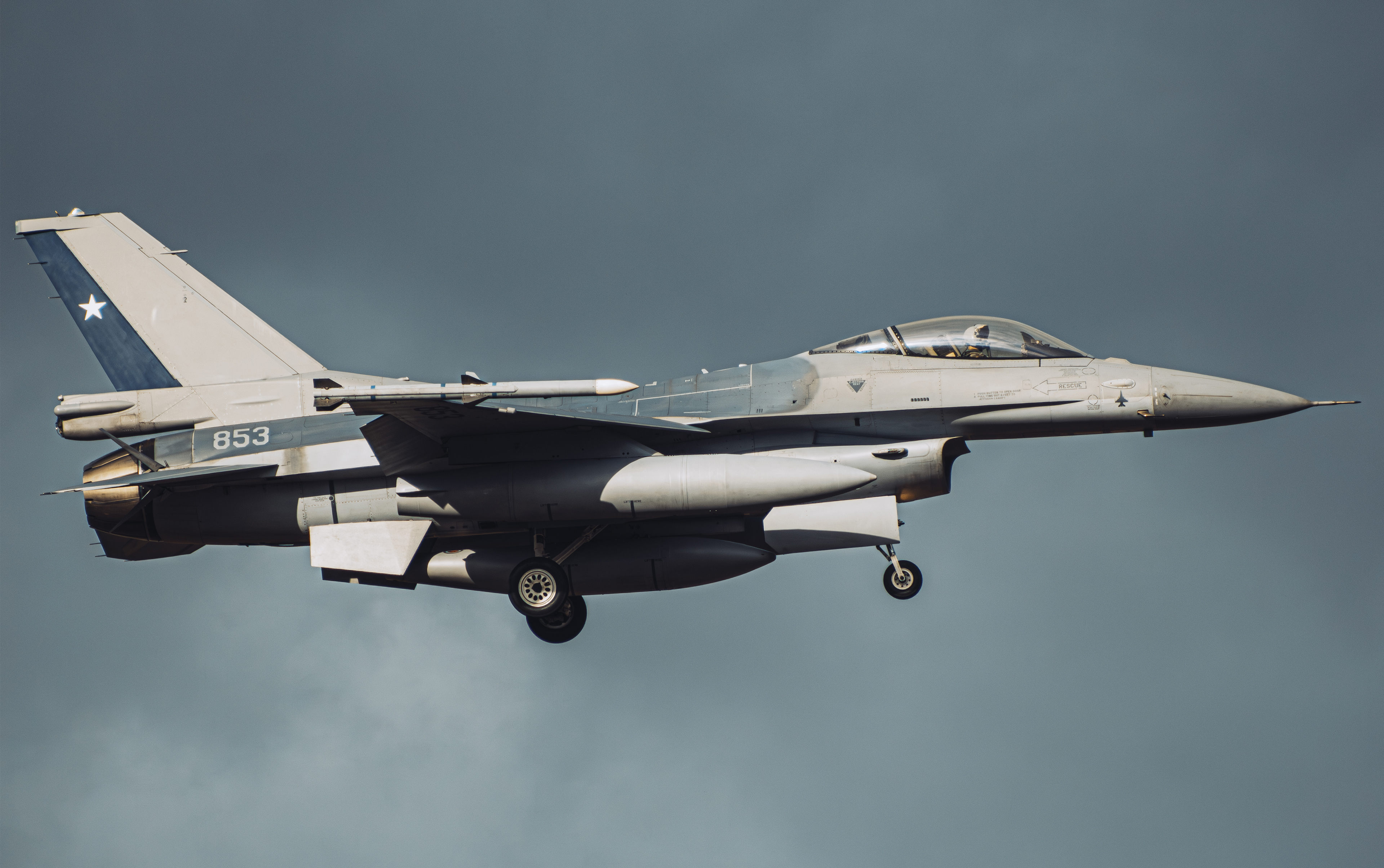 LOCKHEED MARTIN F-16C BLOCK 50 FACH 853 - FORÇA AÉREA CHILENA (CRUZEX 2024 - CHEGADA) 