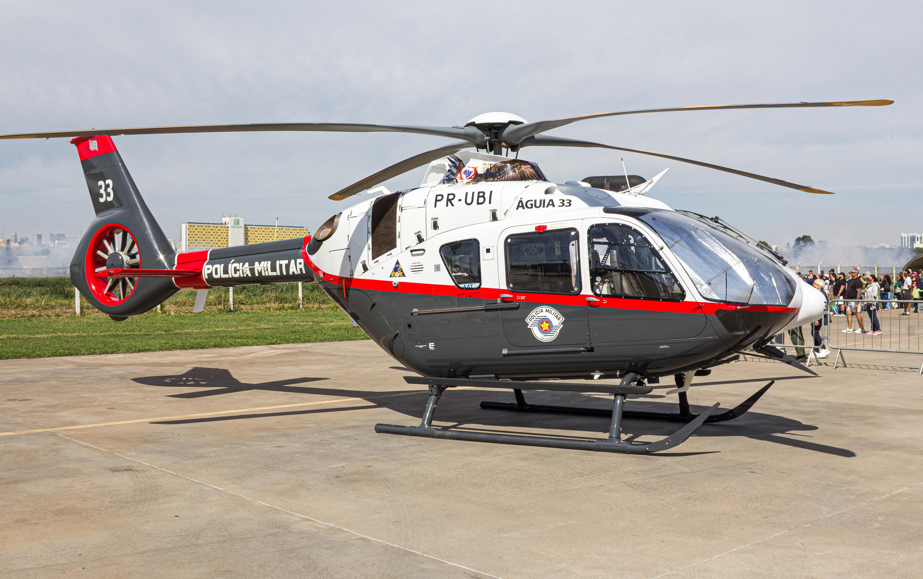 AIRBUS H135 PR-UBI - POLICIA MILITAR (ÁGUIA 33) - DOMINGO AÉREO 2025 (PAMA - SP)