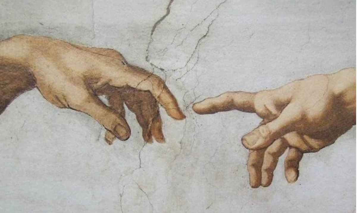 Michelangelo’s “The Creation of Adam”“