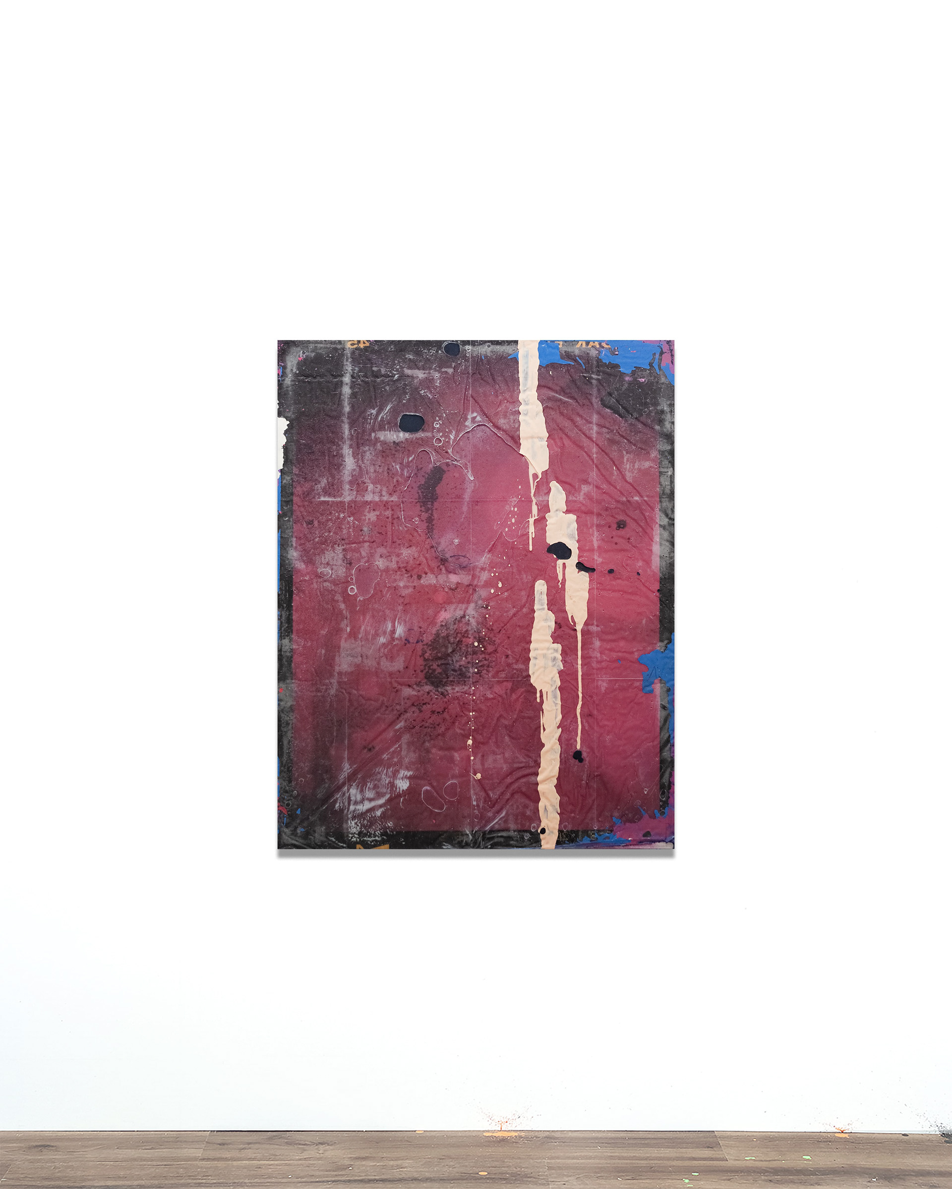 2511001 Attunement, 2025, Collage of Pigmented Dye-Printed Photo Paper on Canvas followed Acrylic Paint and Synthetic Resin(Epoxy), 116.8 x 91 x 4cm