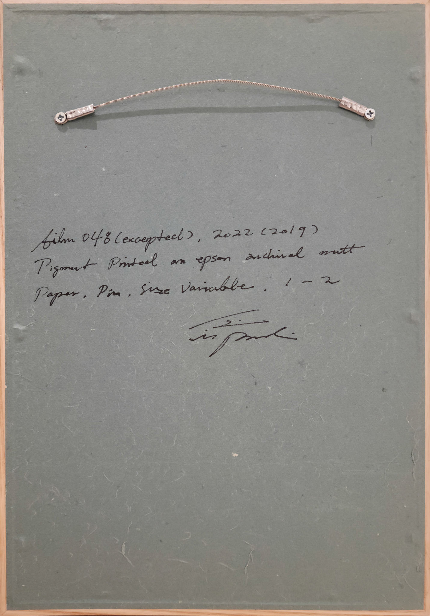 film048(excerpted 2-2)(b-side), 2022(2019), pigment print on epson archival matt paper, pin, size available