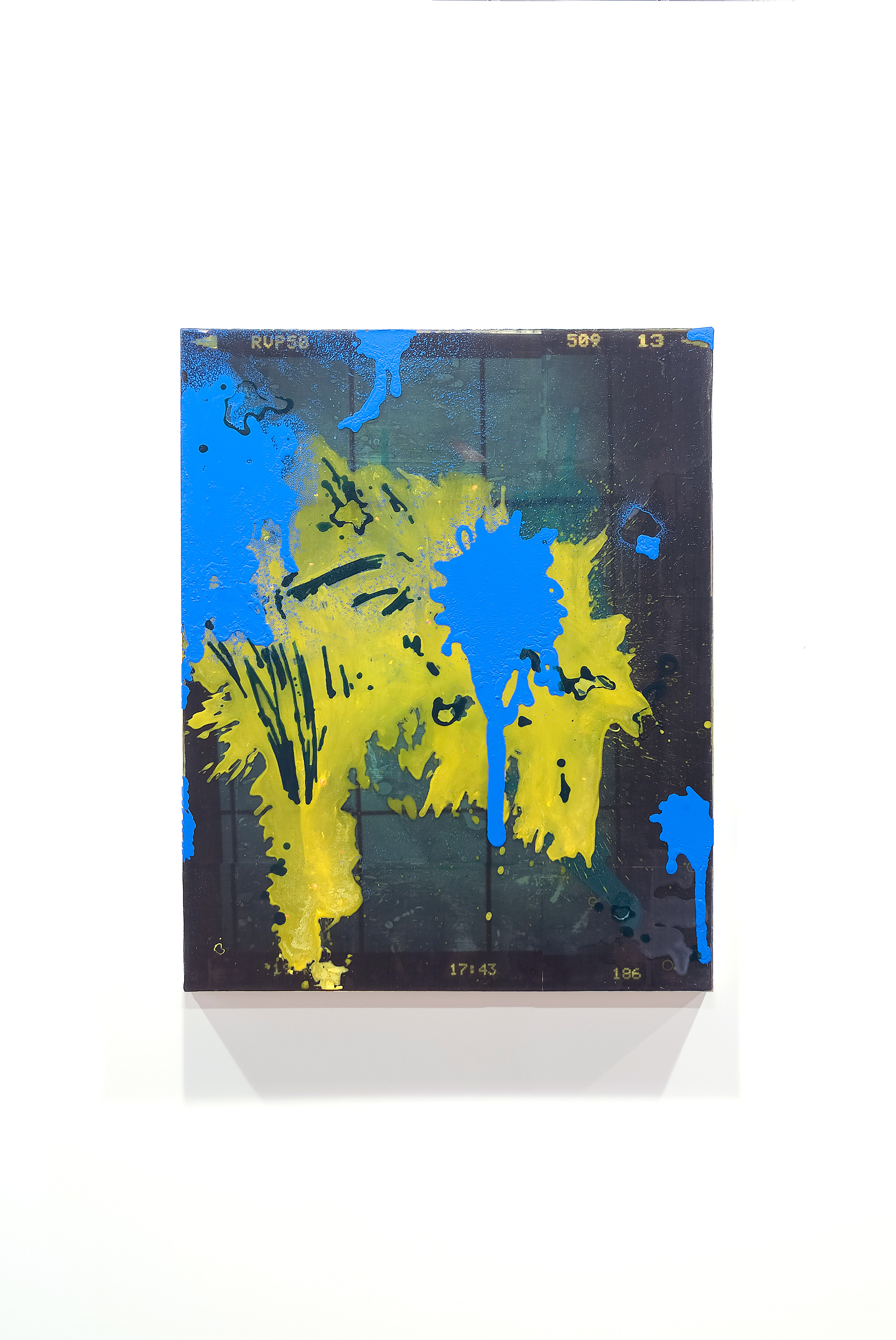 2302004 Stuffed Moments, 2023, Acrylic, Epoxy Resin, Pigment Printed Papers on Canvas, 100 x 80 x 5cm