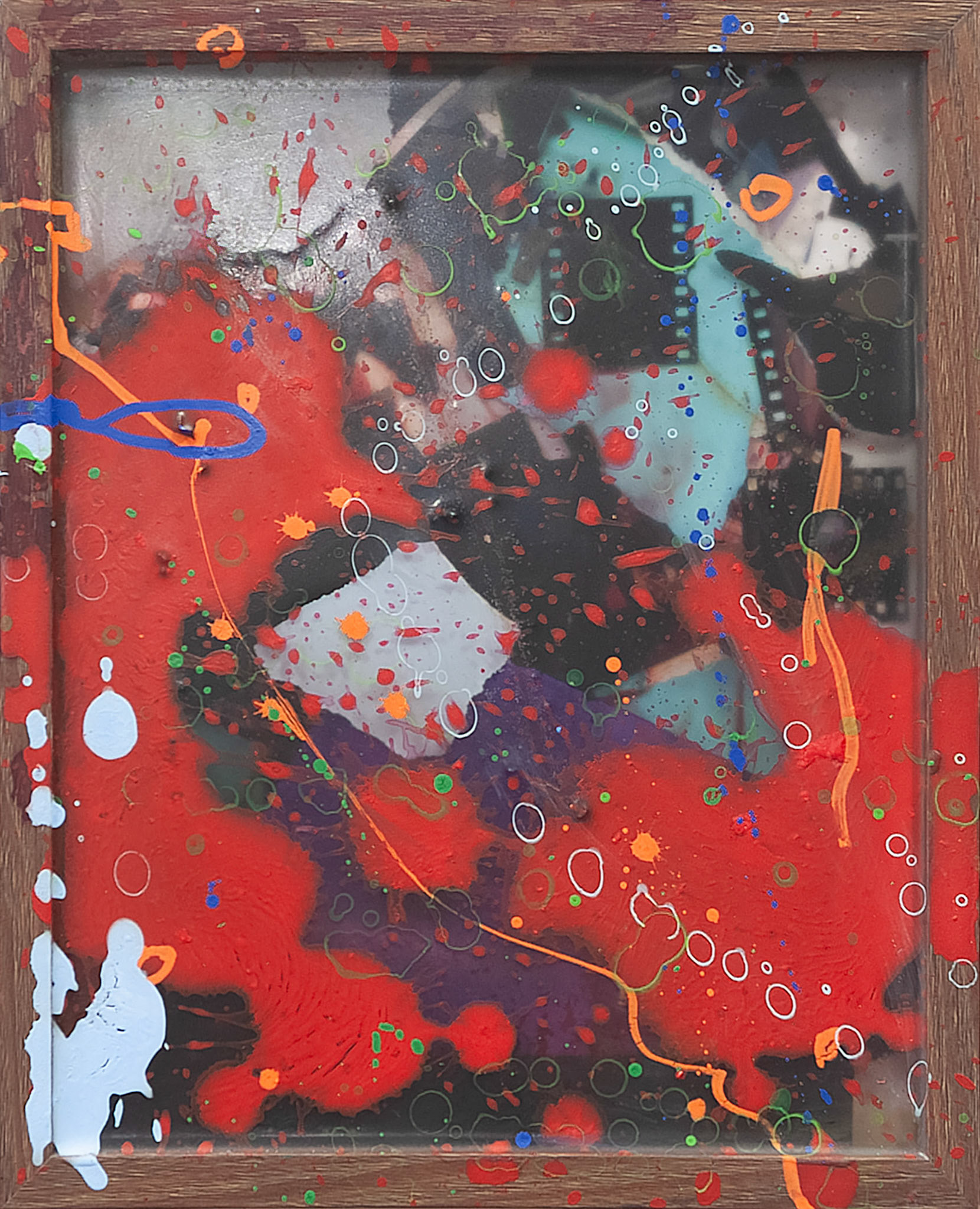 2402004 Broken R.G.B., 2024, Mixed Media on Wood Frame, 27 x 21.9 x 3cm