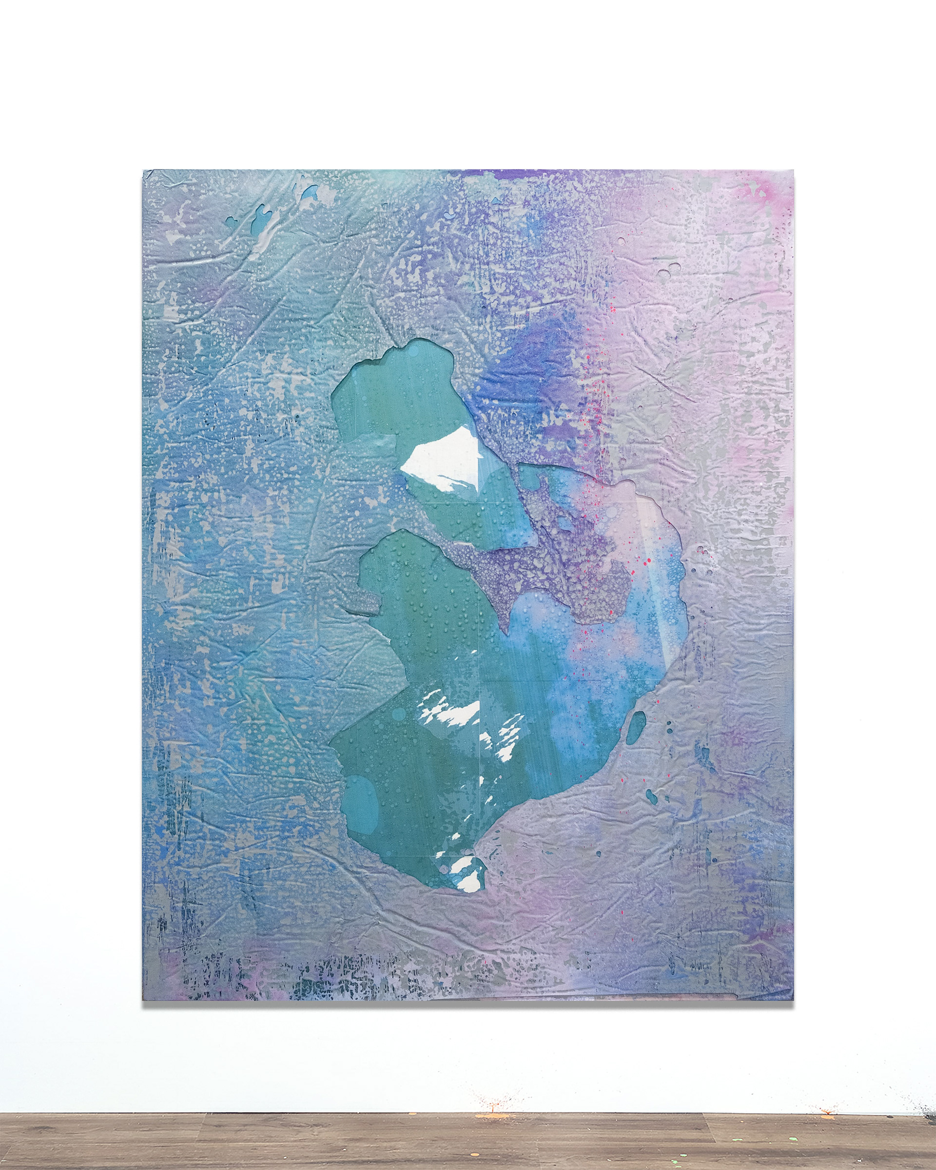 2509003 Chorus, 2025, Collage of Pigmented Dye-Printed Photo Paper on Canvas followed by Acrylic Paint and Synthetic Resin(Epoxy), 193.9 x 152 x 4cm