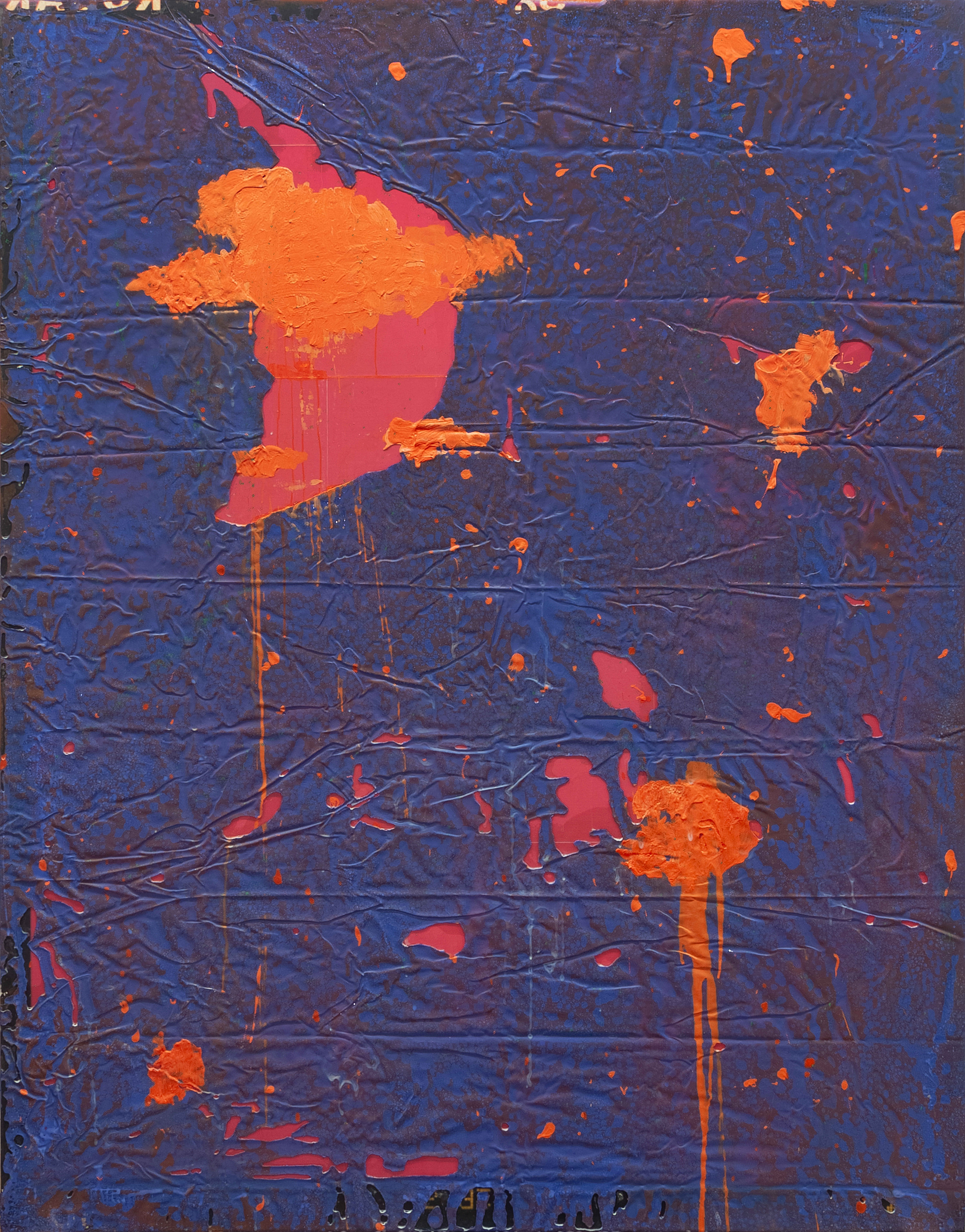 2409008 Irish Tango, 2024, Acrylic, Epoxy Resin over Pigment Printed Papers on Canvas, 227.3 x 178 x 3.3cm