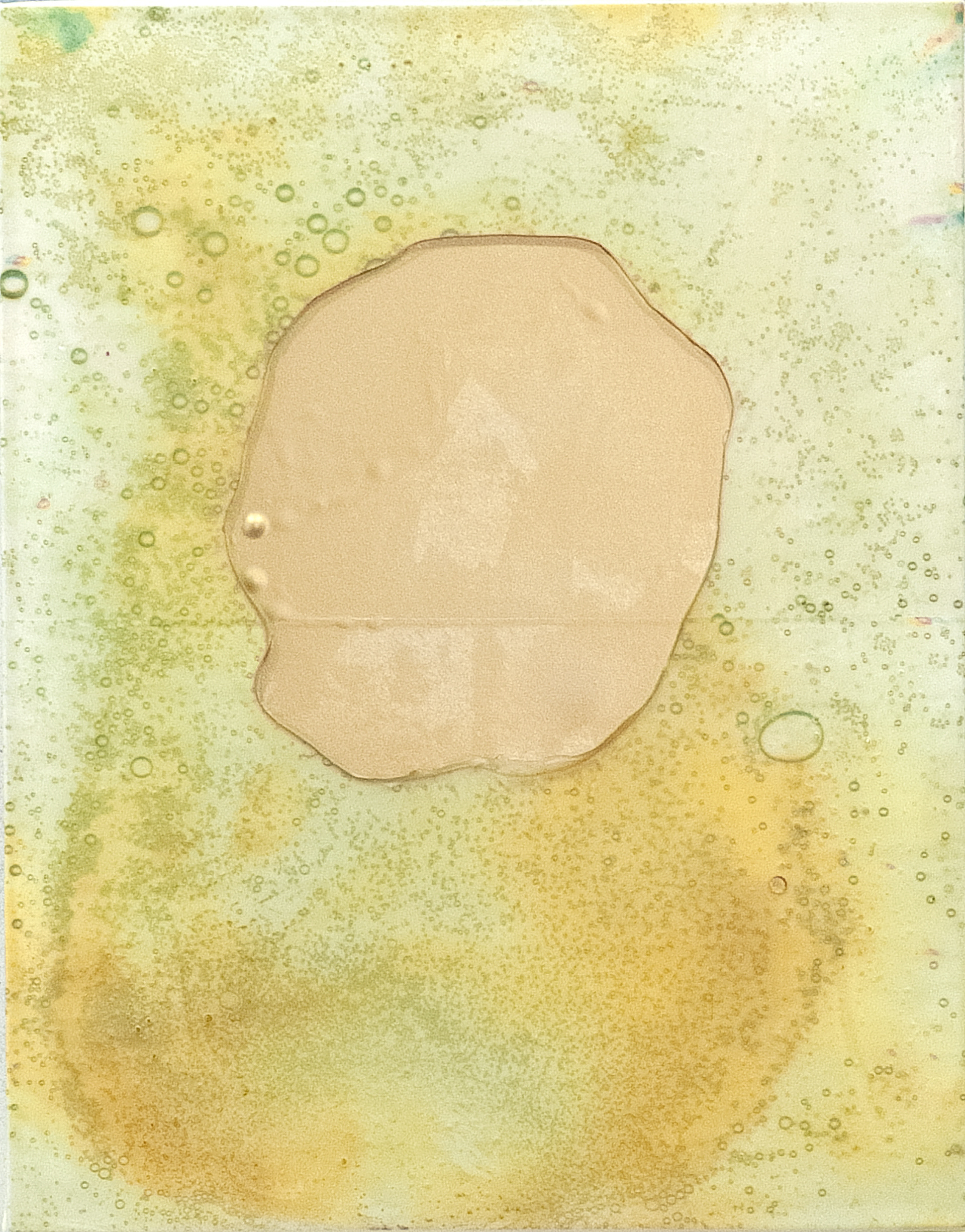 2507012 Some Month Some Day, 2025, Collage of Pigmented Dye-Printed Photo Paper on Canvas followed by Acrylic Paint and Synthetic Resin(Epoxy), 53 x 41.5 x 4cm