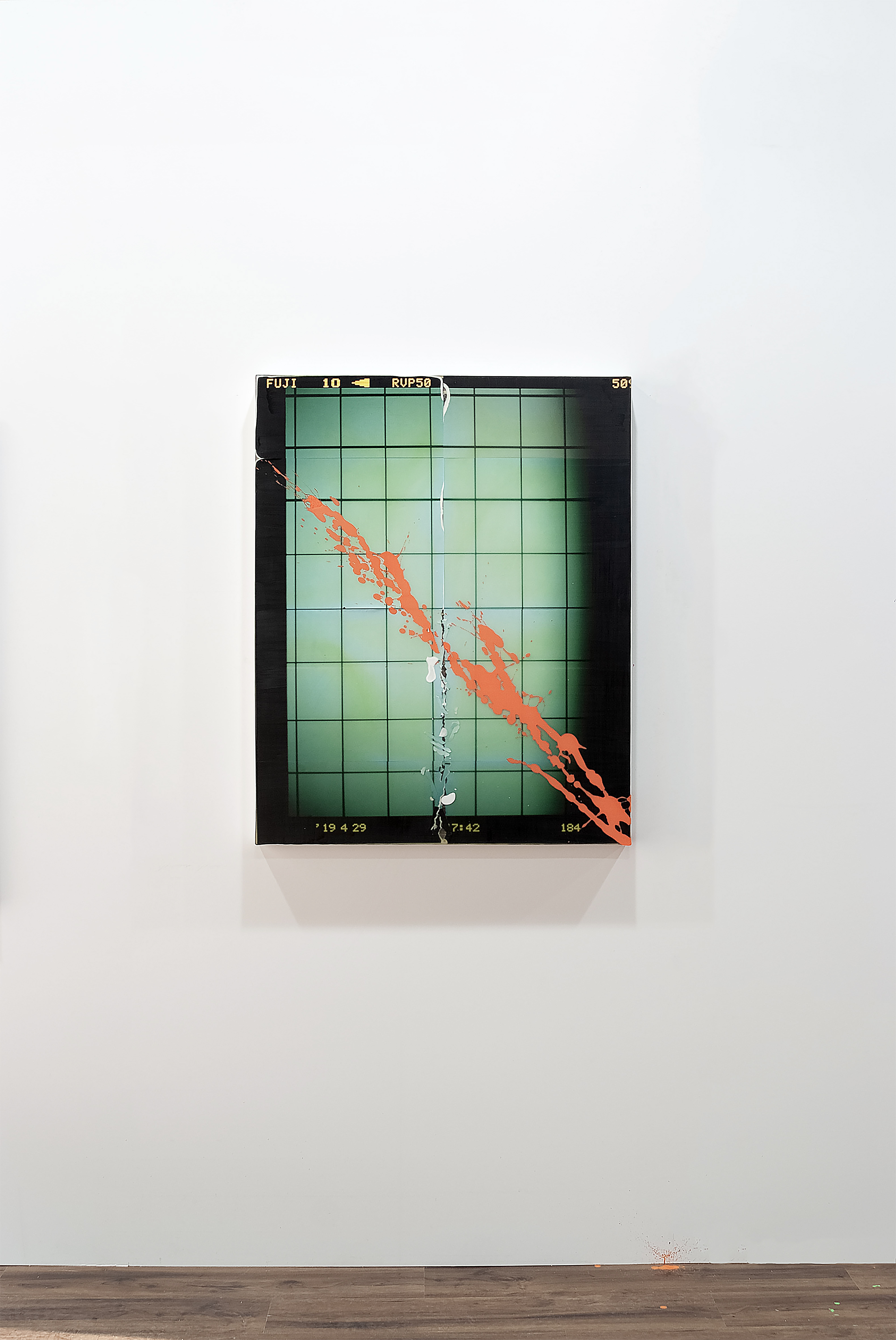 2302002 Stuffed Moments, 2023, Acrylic, Epoxy Resin, Pigment Printed Papers on Canvas, 100 x 80 x 4cm