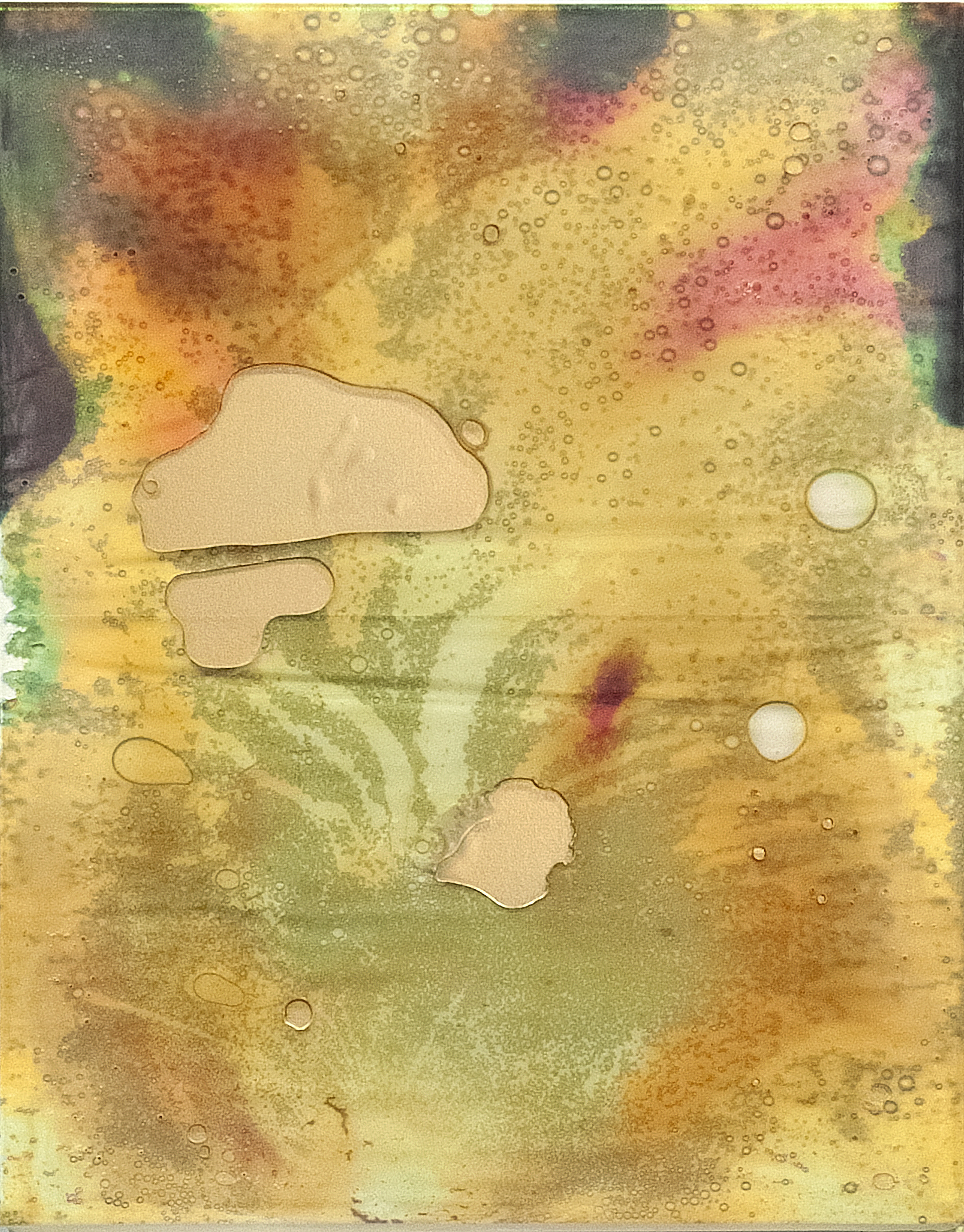 2507008 Some Month Some Day, 2025, Collage of Pigmented Dye-Printed Photo Paper on Canvas followed by Acrylic Paint and Synthetic Resin(Epoxy), 53 x 41.5 x 4cm