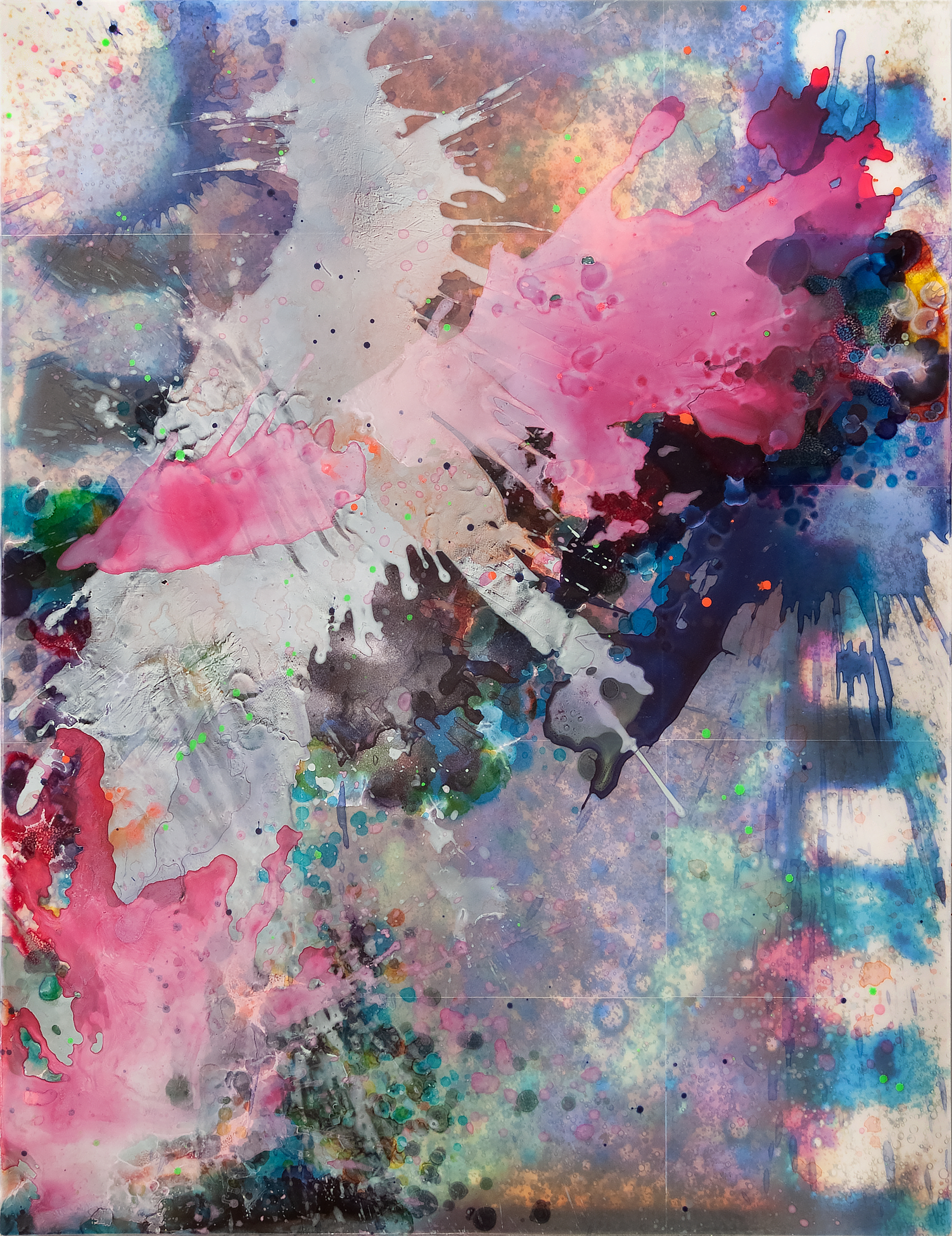 2310001 Behind the Veil, 2023, Mixed Media on Canvas, 145.5 x 112.1 x 3.3cm