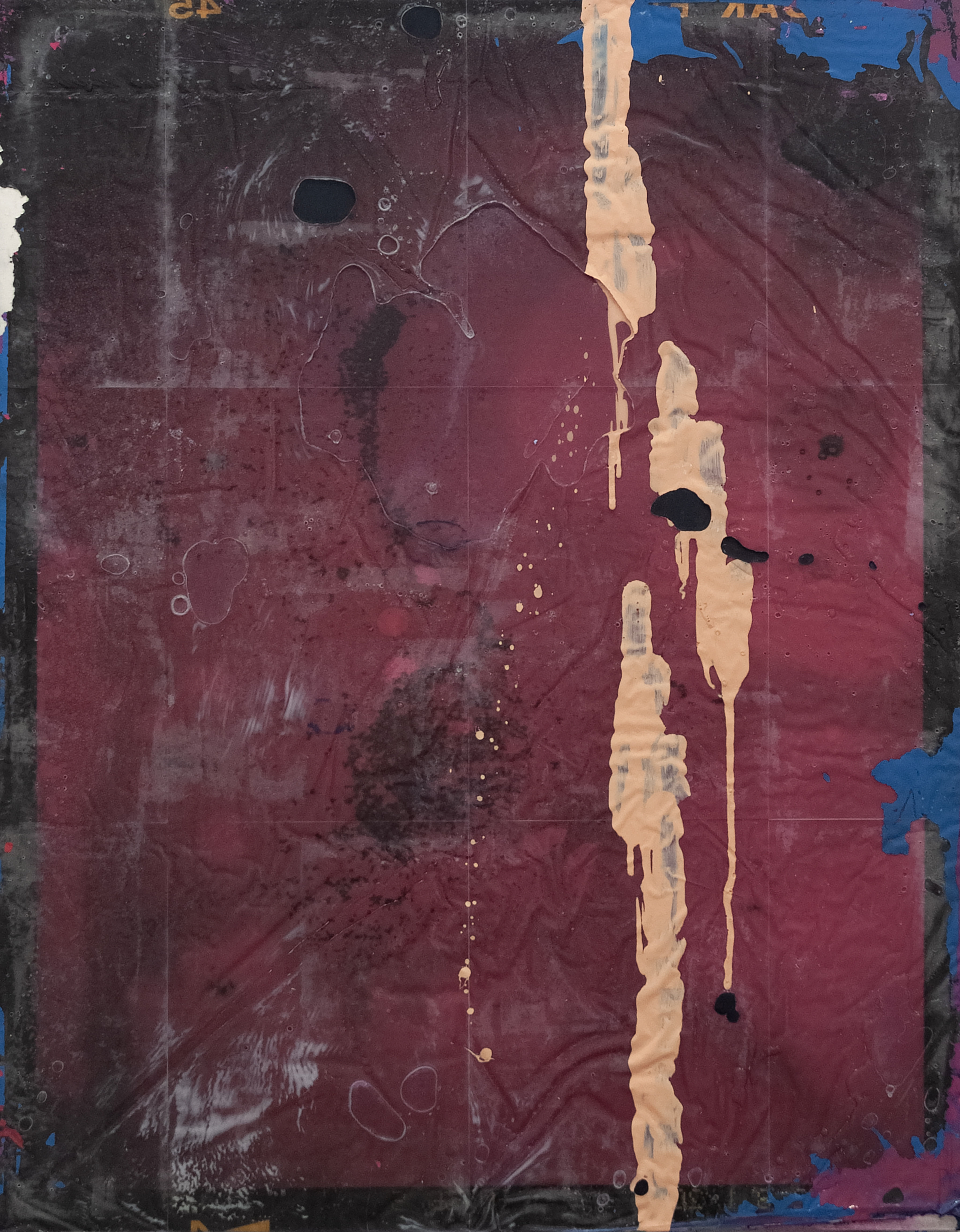 2511001 Attunement, 2025, Collage of Pigmented Dye-Printed Photo Paper on Canvas followed Acrylic Paint and Synthetic Resin(Epoxy), 116.8 x 91 x 4cm