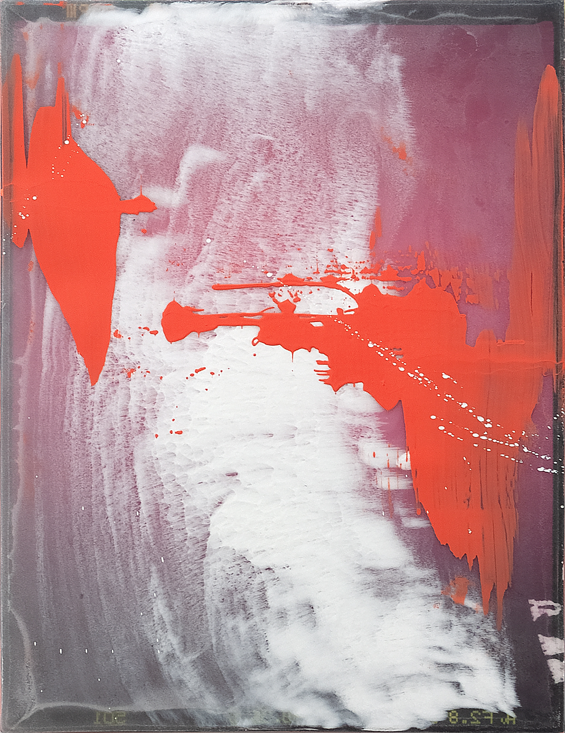 2311002 Behind the Veil, 2023, Mixed Media on Canvas, 53 x 40.9 x 2.8cm