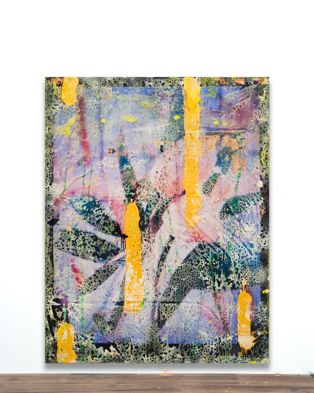 2409002 Conceptual Plant, 2024, Acrylic, Epoxy Resin over  Pigment Printed Paper on Canvas, 193.9 x 152 x 3.3cm