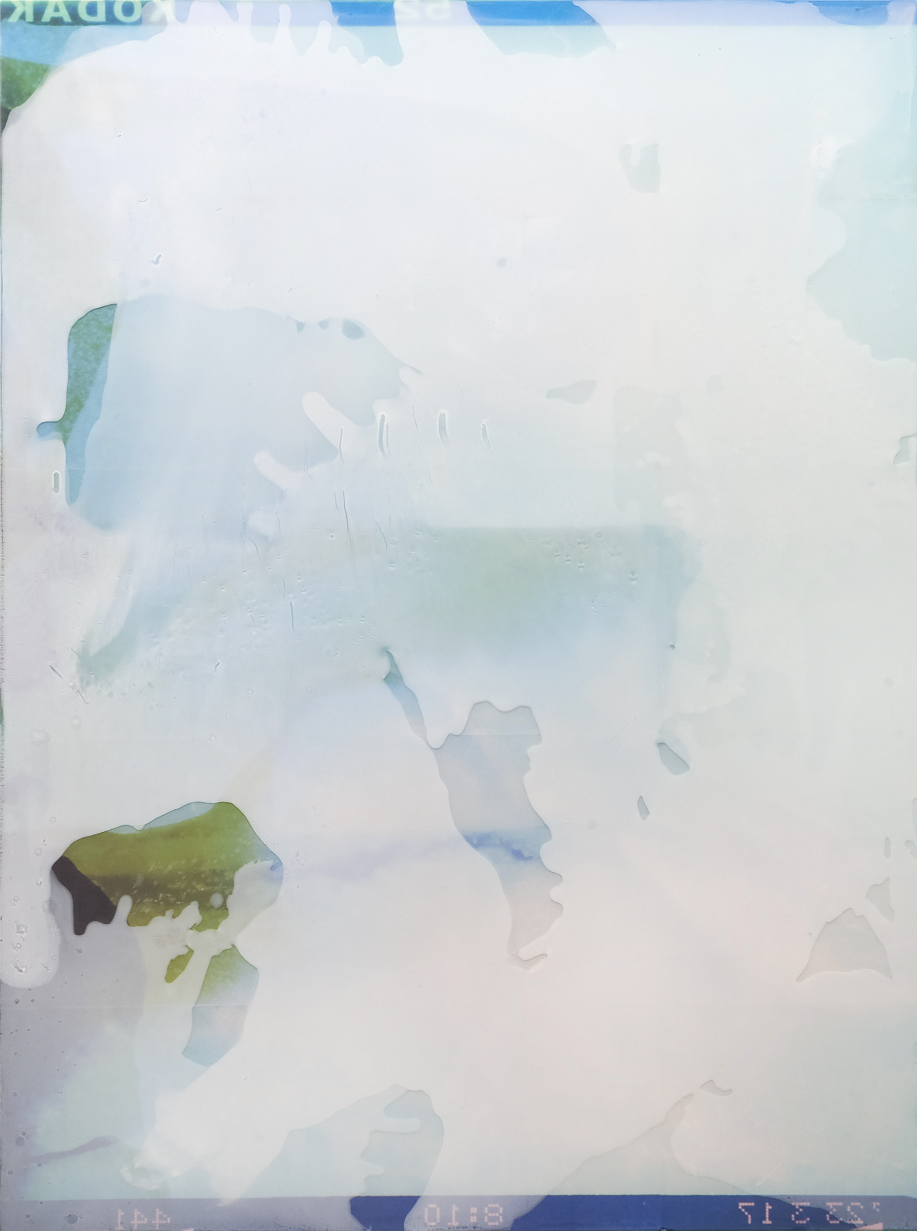 2305002 Behind the veil, 2023, Acrylic, Epoxy Resin, Pigment Printed Papers on Canvas, 130.3 x 97 x 4cm