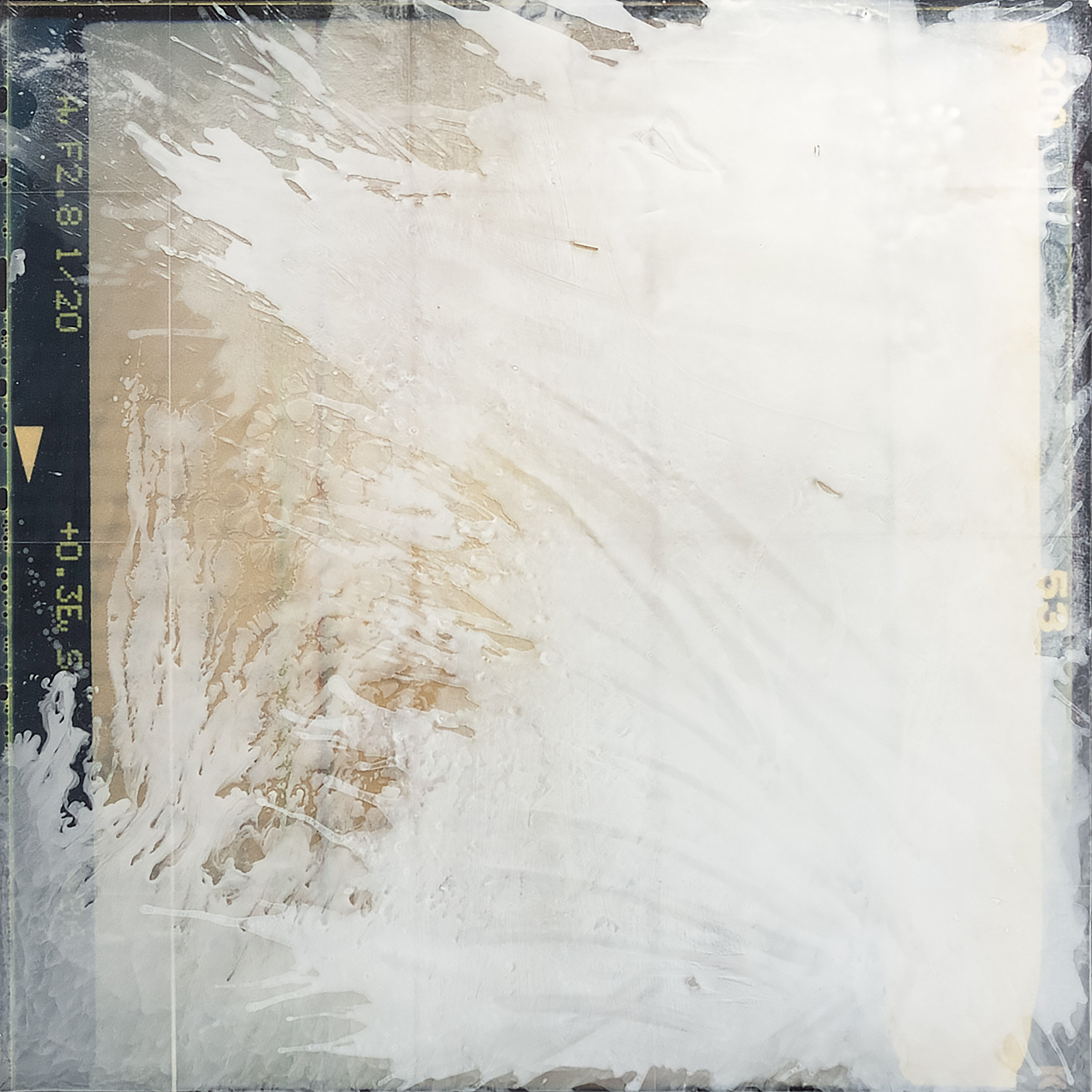 2304002 Behind the veil, 2023, Acrylic, Epoxy Resin, Pigment Printed Papers on Canvas, 130 x 130 x 4cm