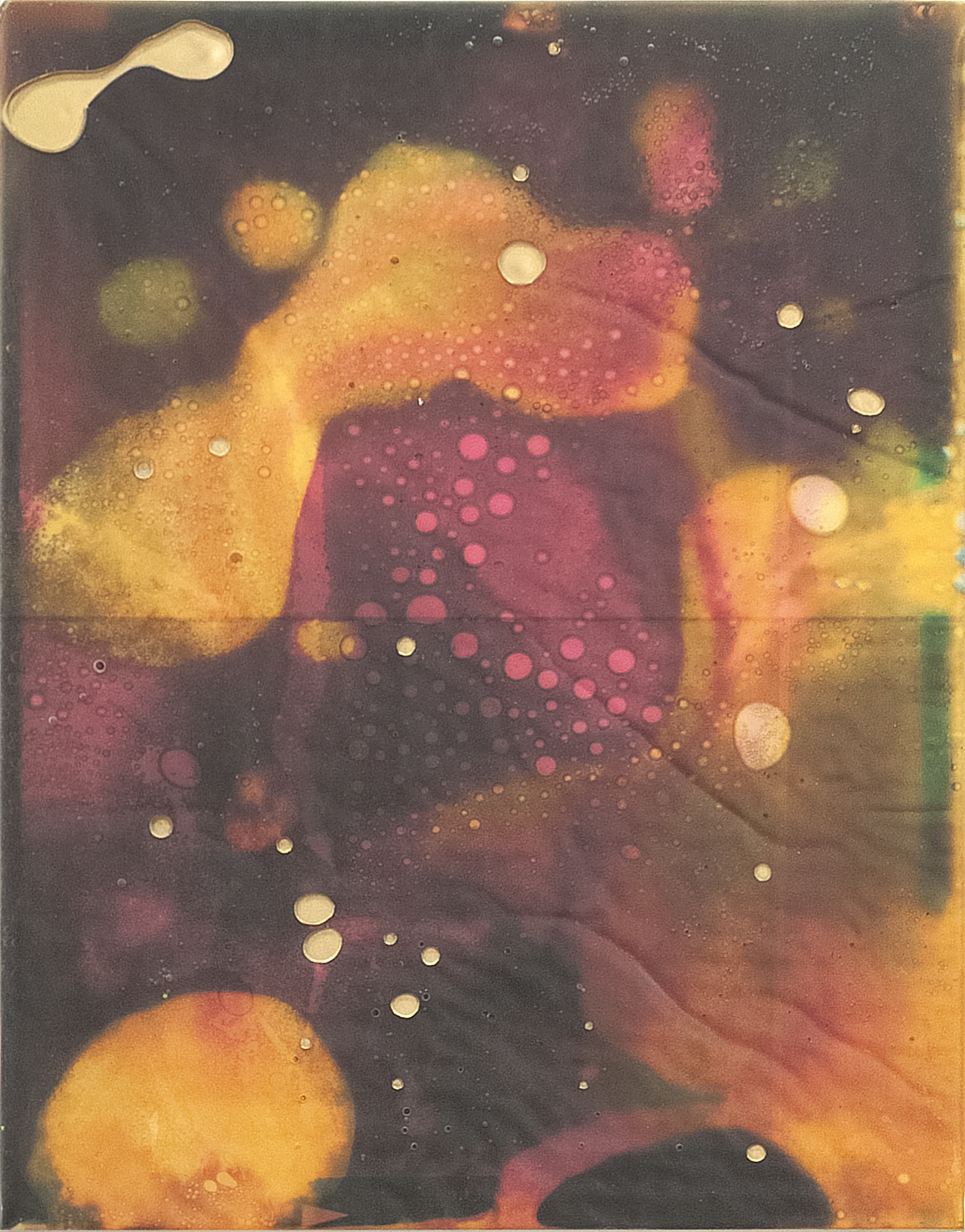 2507003 Some Month Some Day, 2025, Collage of Pigmented Dye-Printed Photo Paper on Canvas followed by Acrylic Paint and Synthetic Resin(Epoxy), 53 x 41.5 x 4cm