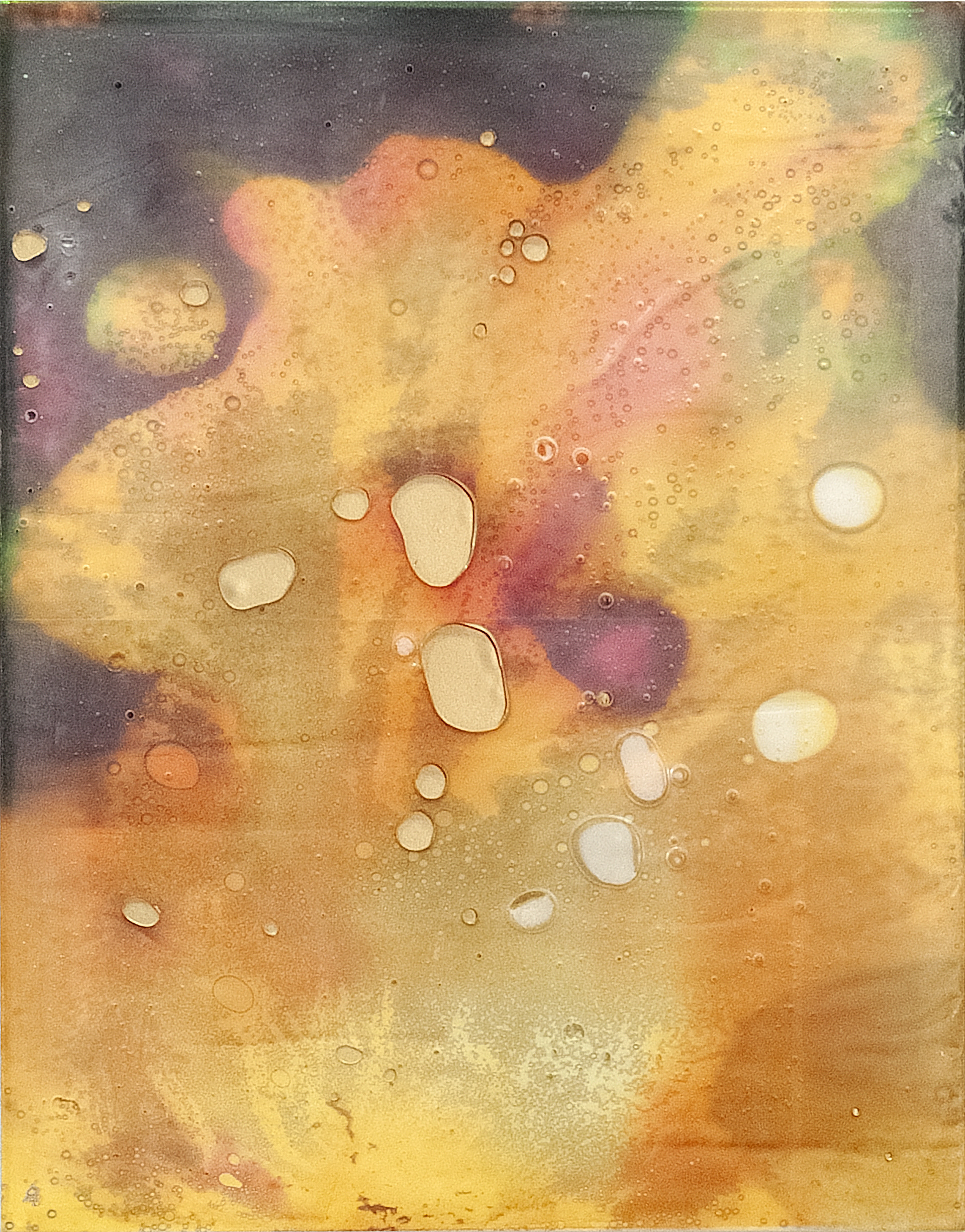 2507006 Some Month Some Day, 2025, Collage of Pigmented Dye-Printed Photo Paper on Canvas followed by Acrylic Paint and Synthetic Resin(Epoxy), 53 x 41.5 x 4cm