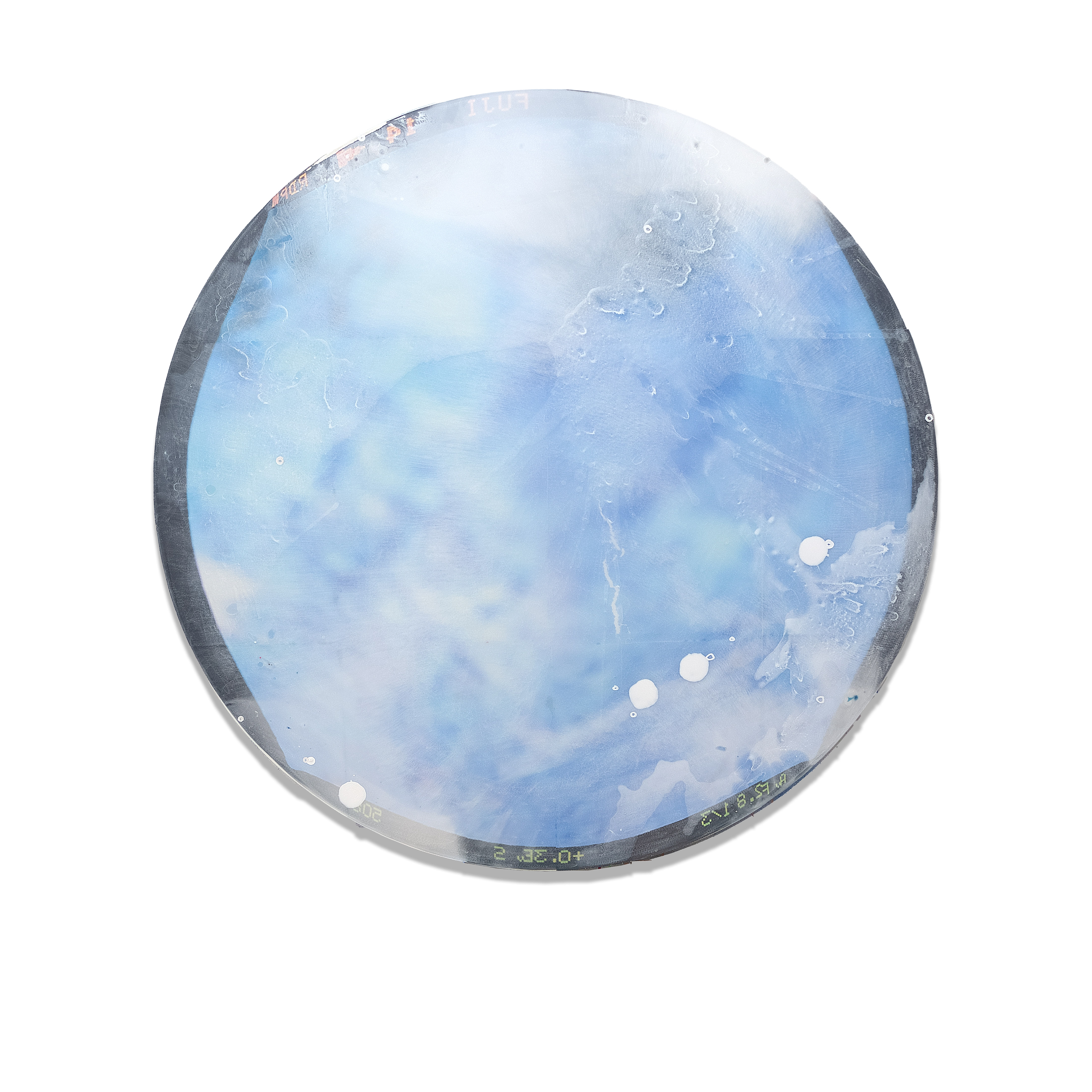 2402003 Behind the Veil, 2024, Mixed Media on Canvas, Dia. 110cm