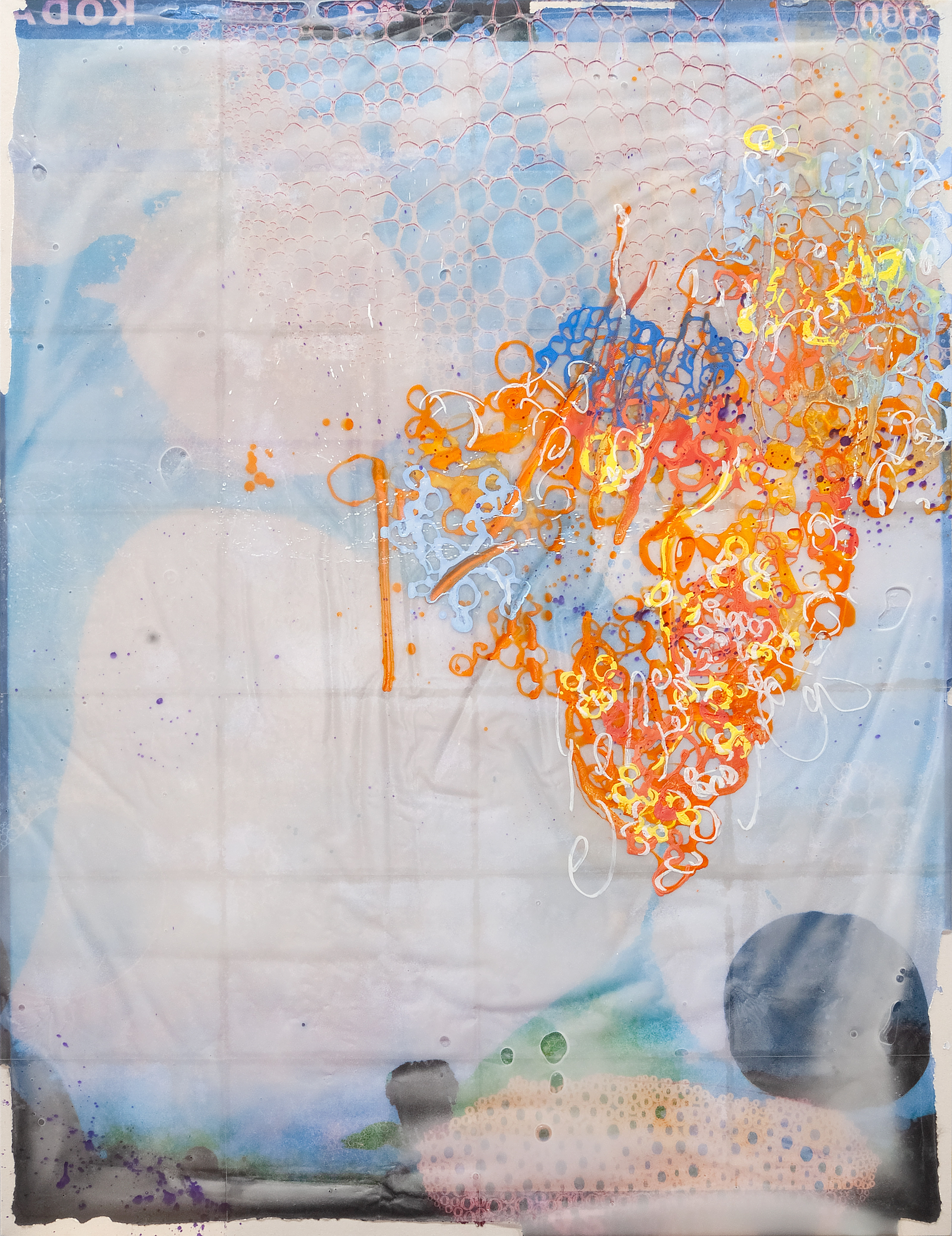 2309007 Unofficial Record, 2023, Mixed Media on Canvas, 145.5 x 112.1 x 3.3cm