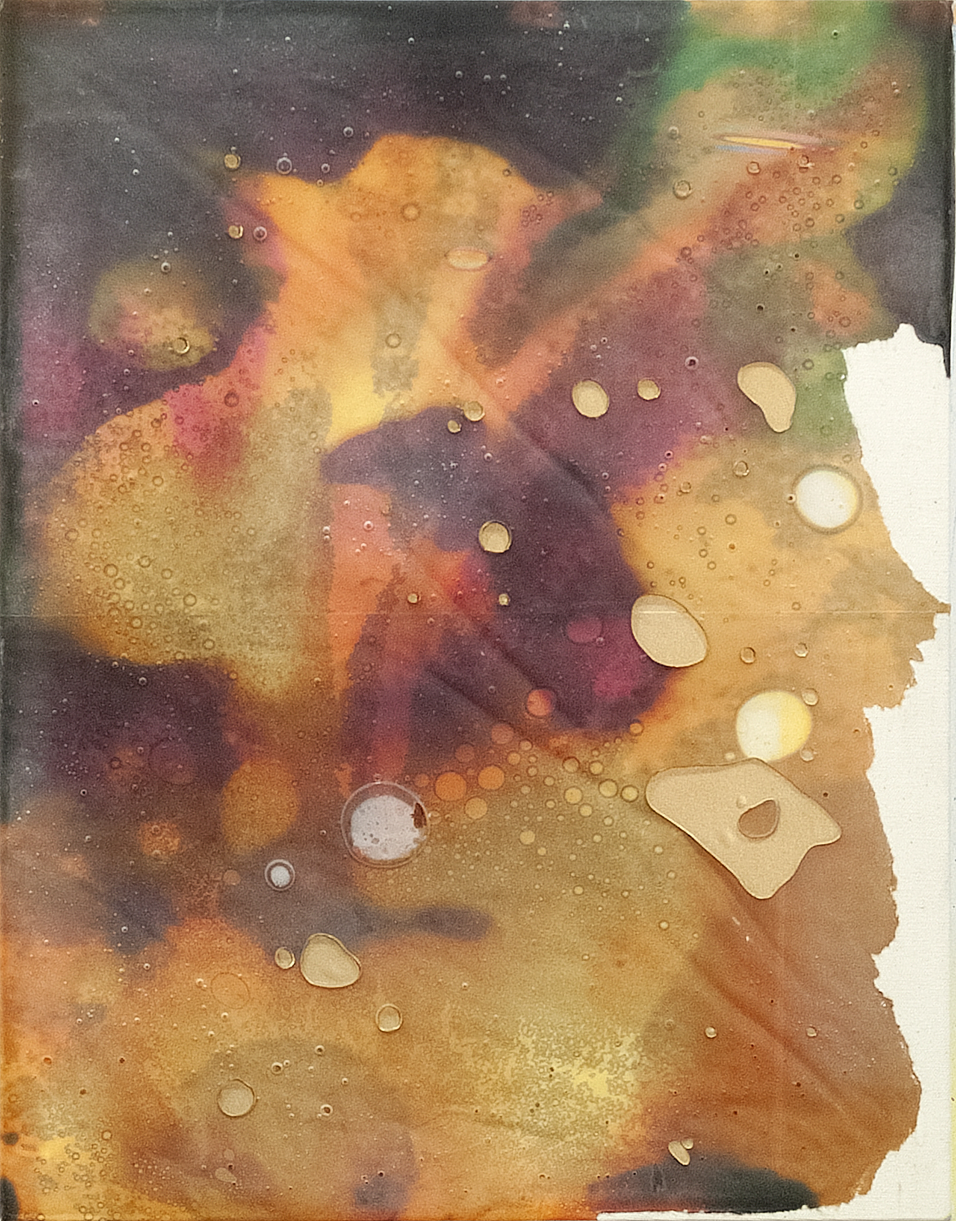 2507005 Some Month Some Day, 2025, Collage of Pigmented Dye-Printed Photo Paper on Canvas followed by Acrylic Paint and Synthetic Resin(Epoxy), 53 x 41.5 x 4cm