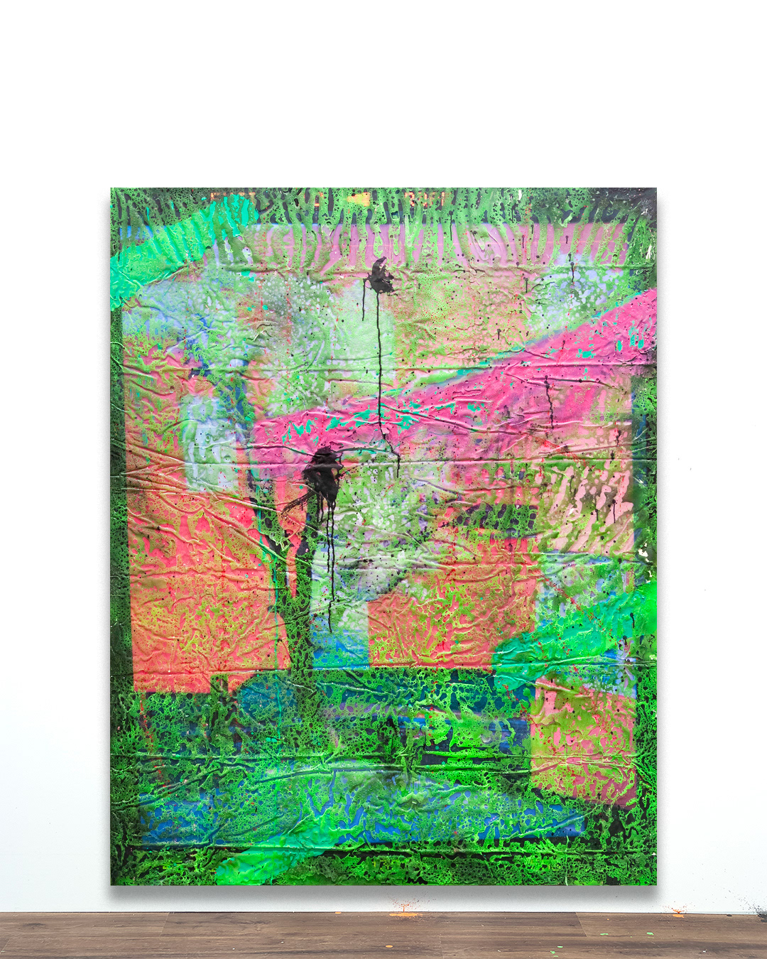 2409001 Perfect Scenary, 2024, Acrylic, Epoxy Resin over Pigment Printed Paper on Canvas, 193.9 x 152 x 3.3cm