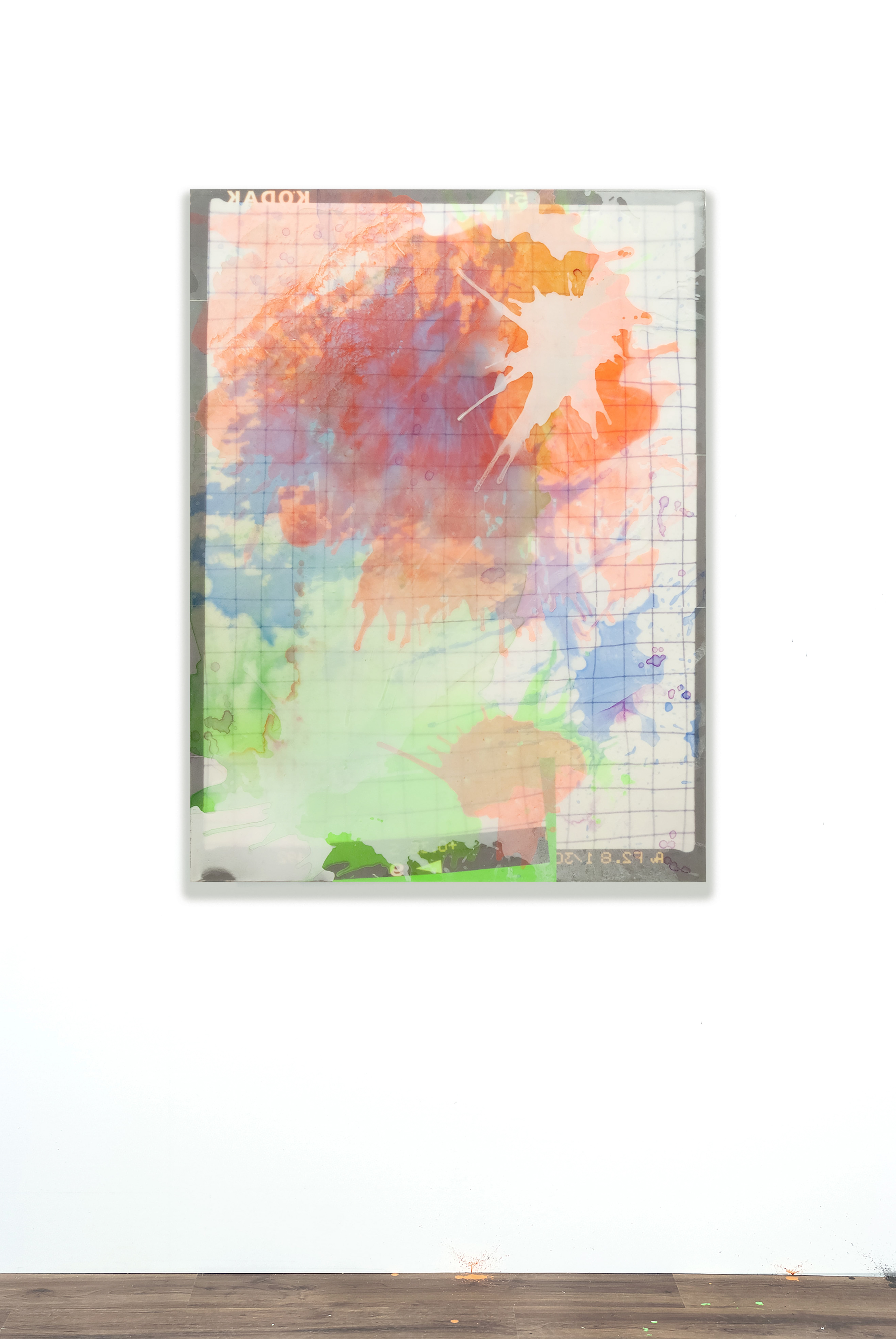 2305001 Broken RGB, 2023, Acrylic, Epoxy Resin, Pigment Printed Papers on Canvas, 130.3 x 97 x 4cm