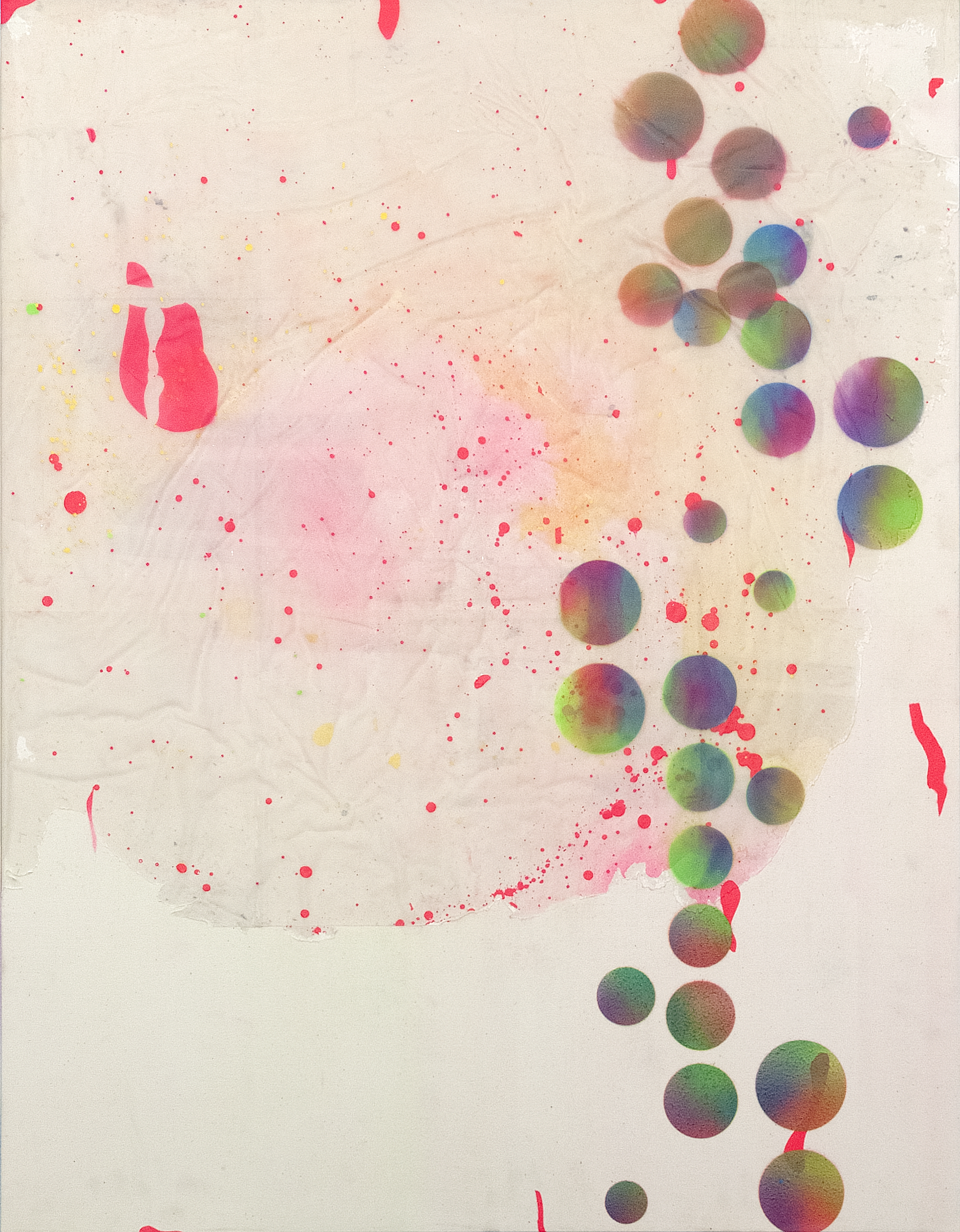 2505002 Every Today(r), 2025, Collage of Pigmented Dye-Printed Photo Paper on Canvas followed Acrylic Paint and Synthetic Resin(Epoxy), 116.8 x 91 x 4cm