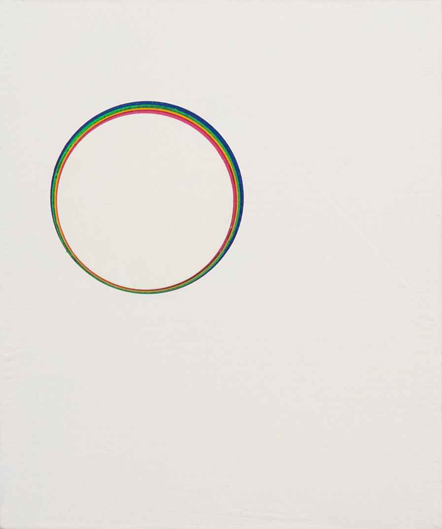 Fixed Perspective, 2020, Mixed Media on Canvas, 45.5 x 37.9 x 3cm
