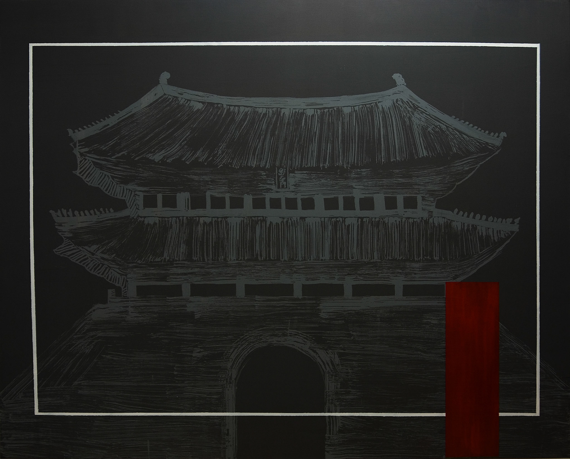 Simulation=1, 2010, Mixed Media on Canvas, 130.3 x 162.2cm