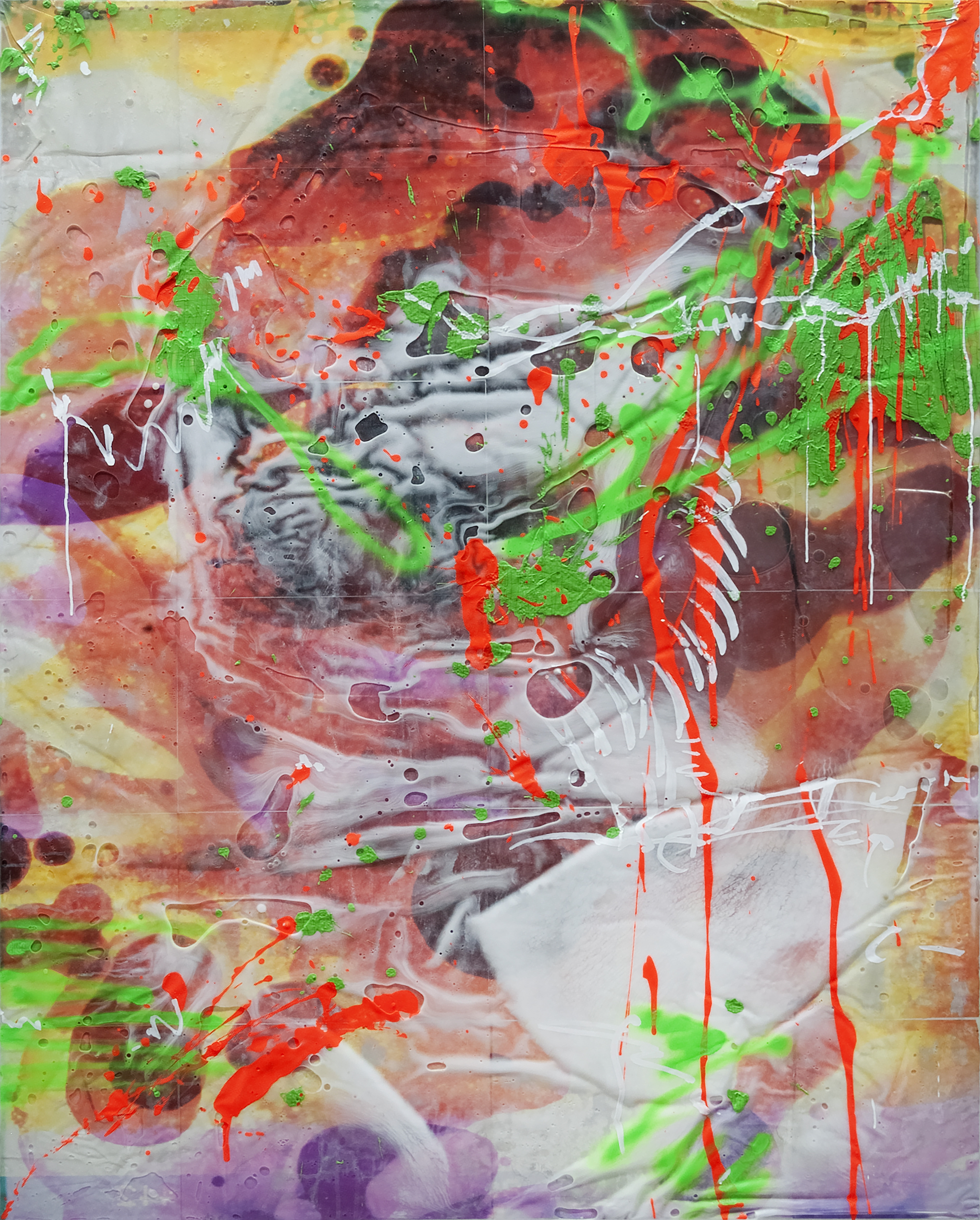 2308001 Stuffed Moments, 2023, Mixed Media on Canvas, 162.2 x 130.3cm