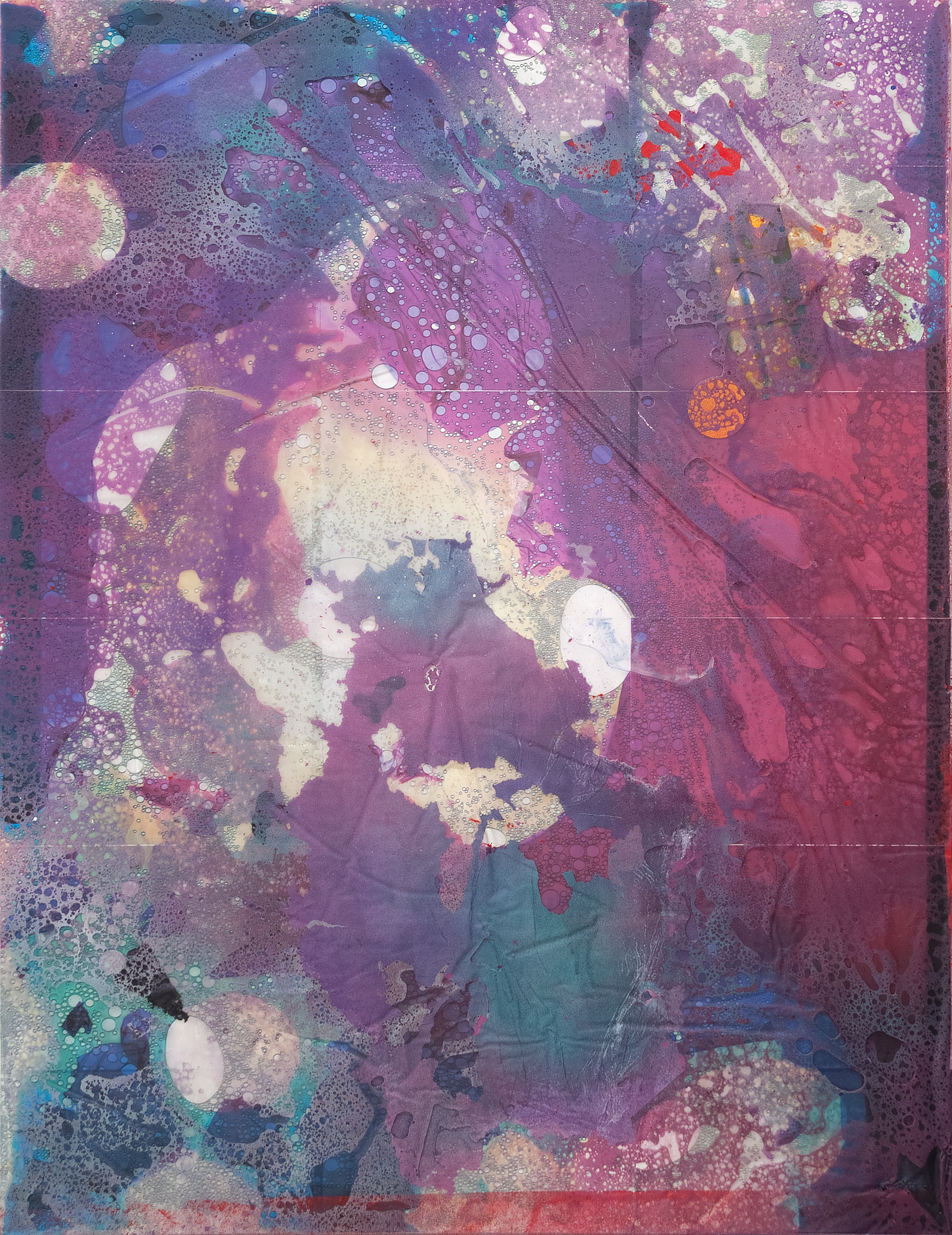 2501005 Viva! 2024, 2025, Acrylic, Epoxy Resin over Pigment Printed Paper on Canvas, 162.2 x 125 x 4cm