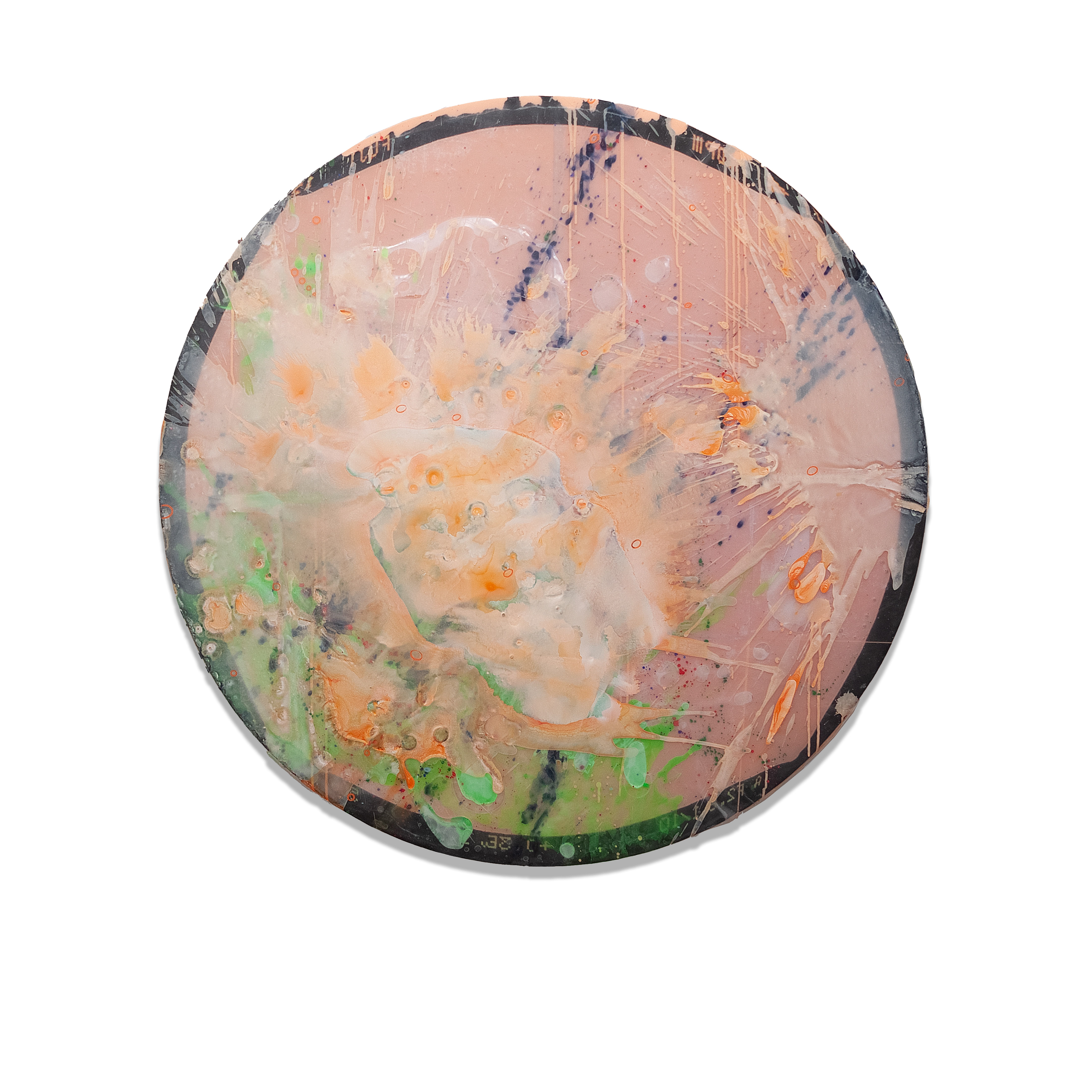 2401002 Broken R.G.B., 2024, Mixed Media on Canvas, Dia. 110cm