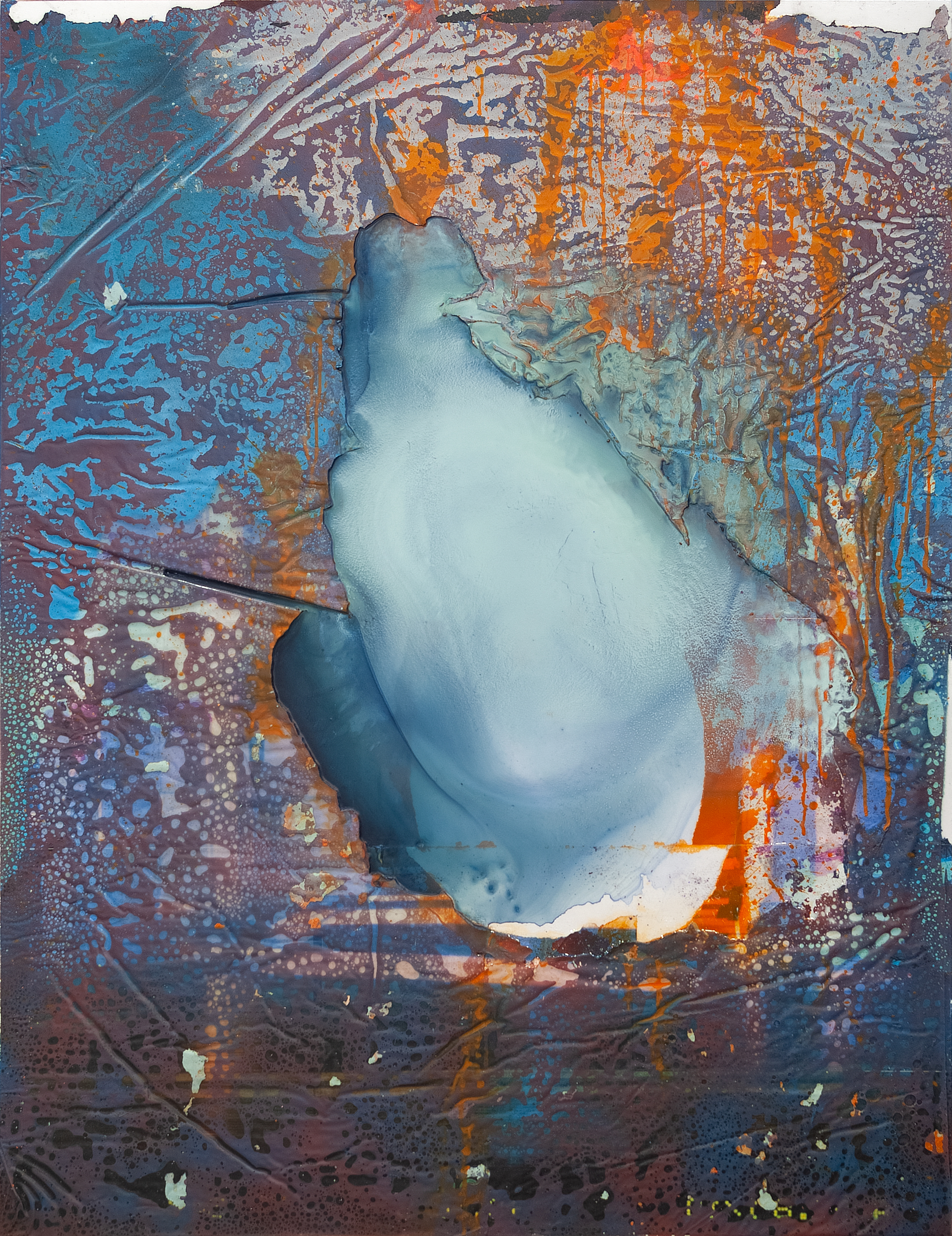 2501004 With Mom in the Kitchen, 2025, Acrylic, Epoxy Resin over Pigment Printed Paper on Canvas, 162.2 x 125 x 4cm