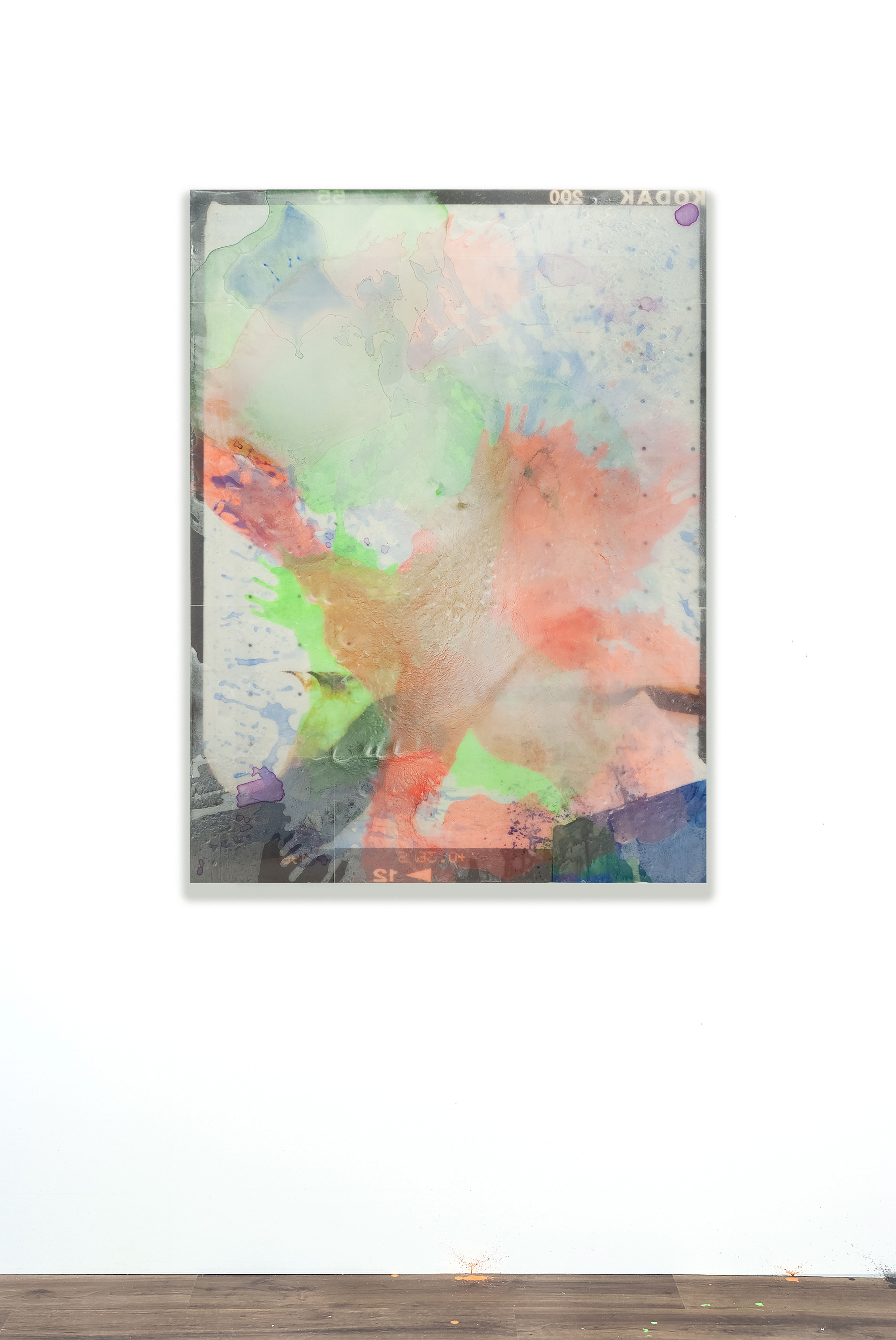 2305002 Broken RGB, 2023, Acrylic, Epoxy Resin, Pigment Printed Papers on Canvas, 130.3 x 97 x 4cm