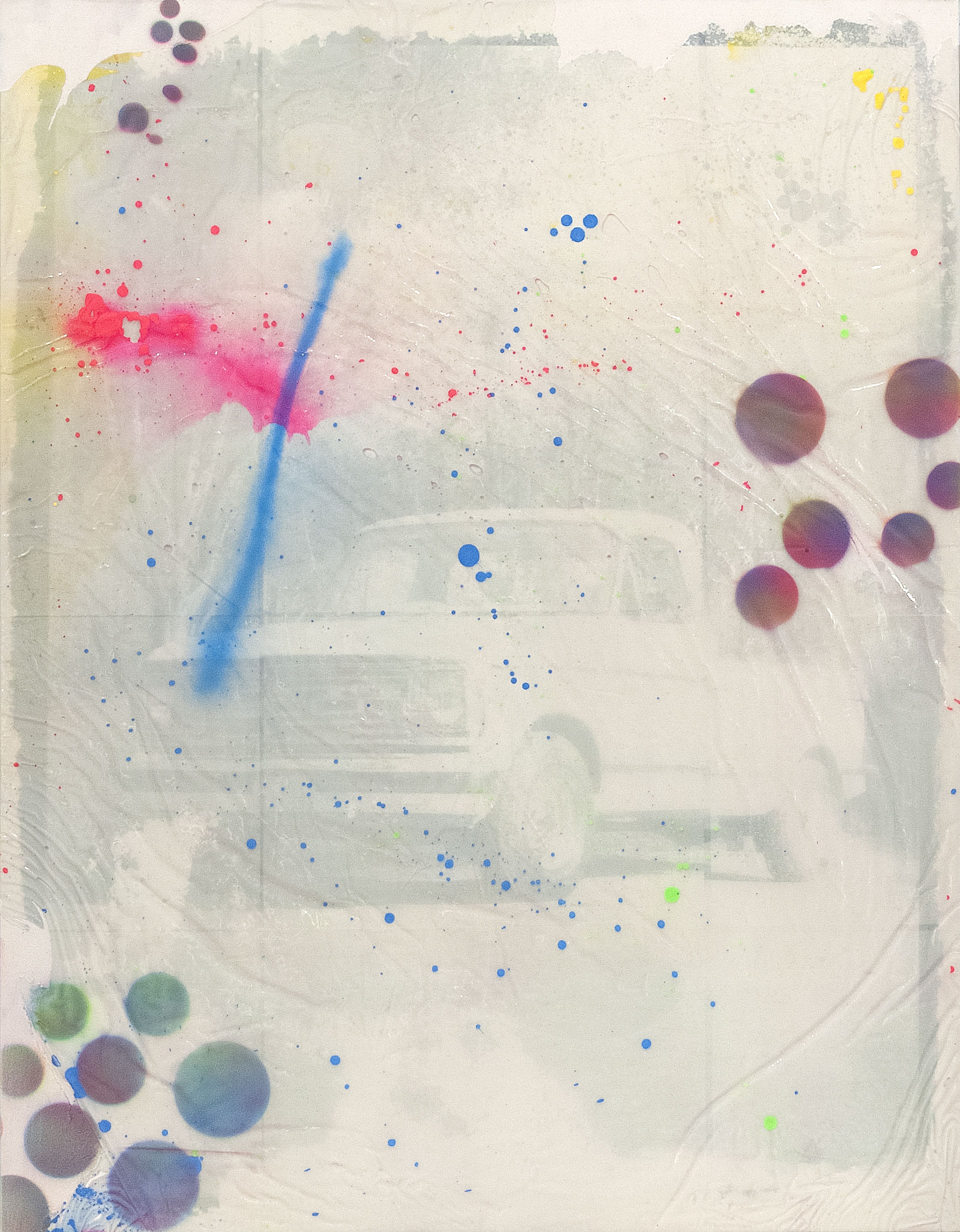 2505006 Every Today(b), 2025, Collage of Pigmented Dye-Printed Photo Paper on Canvas followed Acrylic Paint and Synthetic Resin(Epoxy), 116.8 x 91 x 4cm