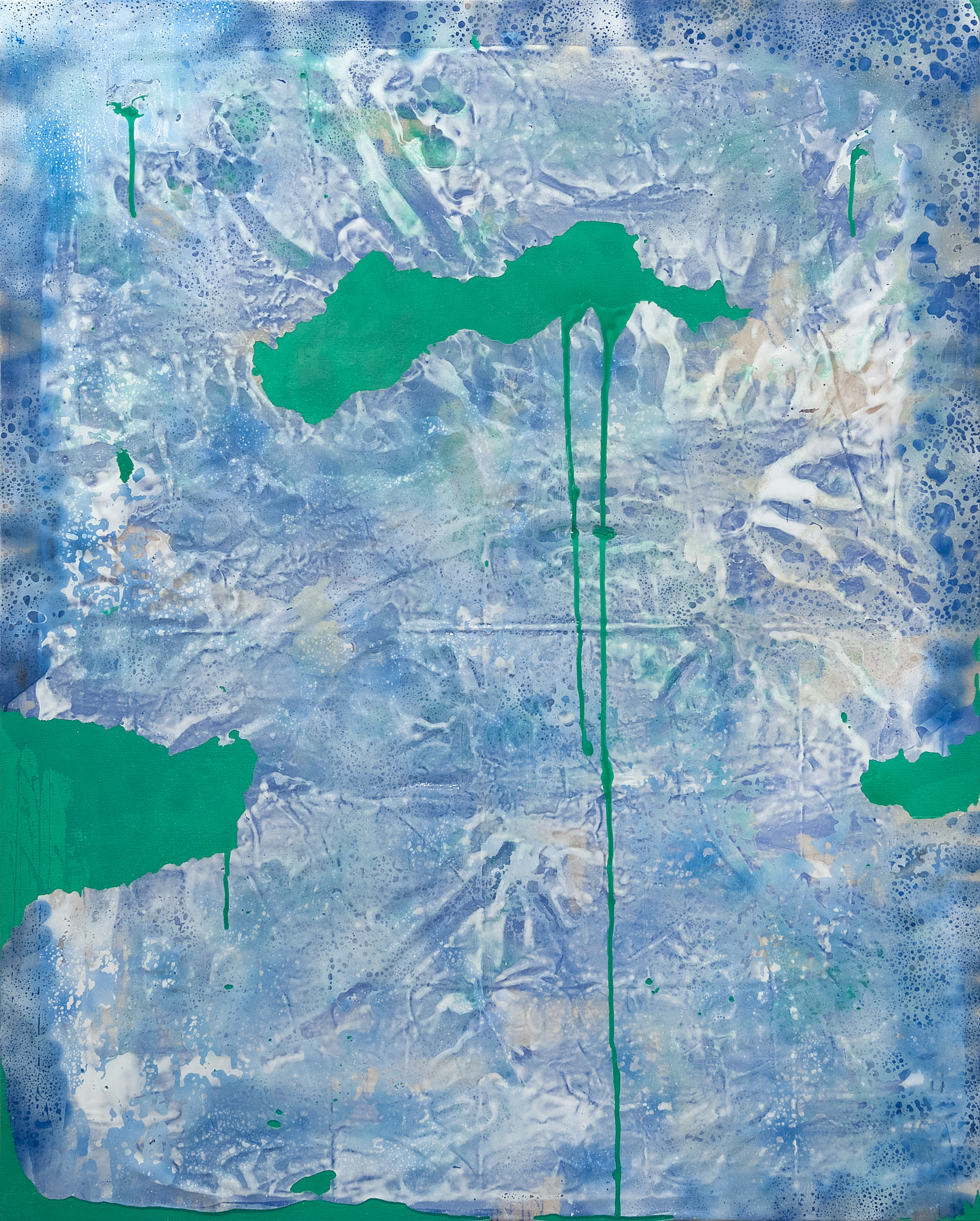 2407001 A Story on Green Screen, 2024, Acrylic, Epoxy Resin on Canvas, 162.2 x 130 x 3.3cm