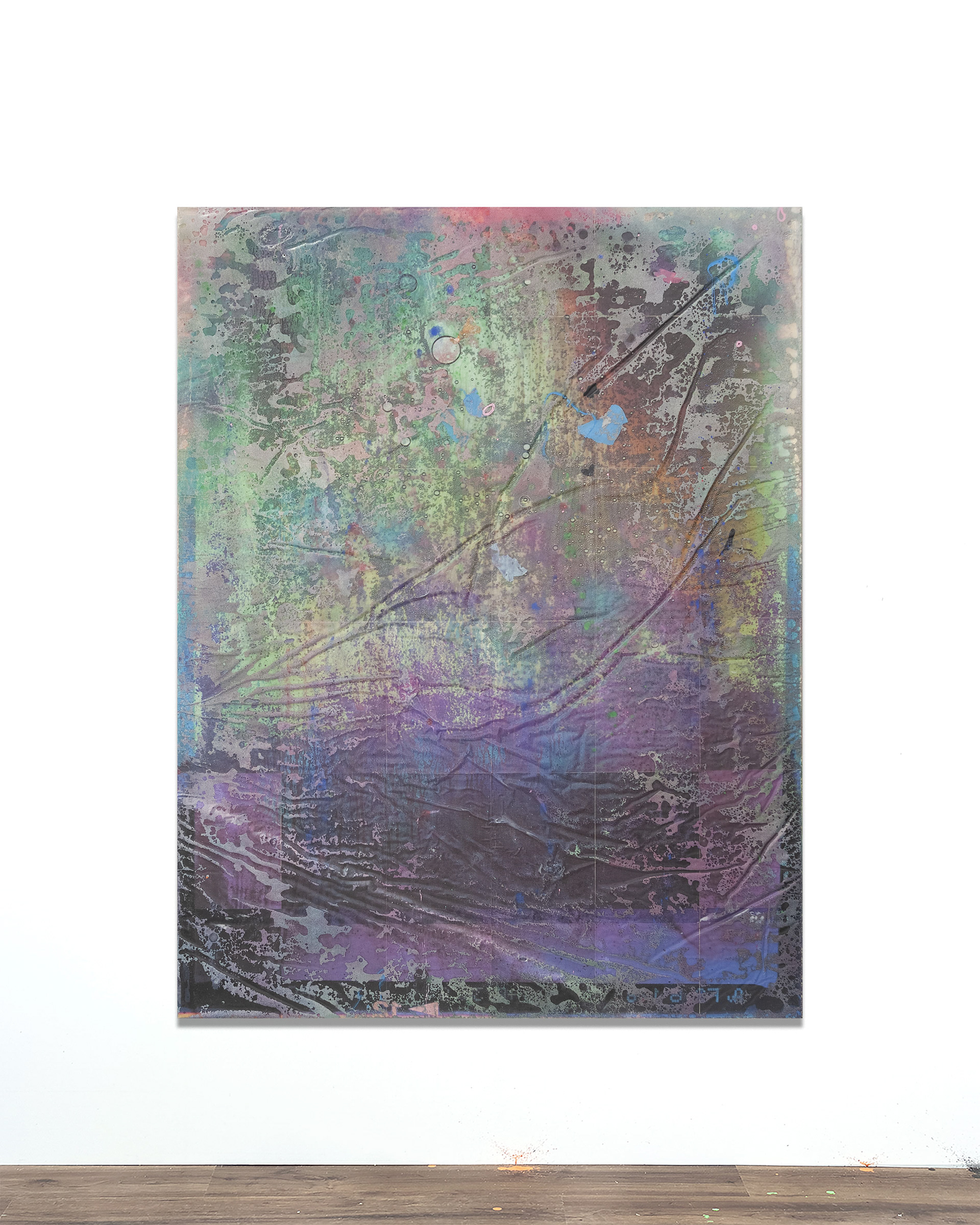 2502004 2015 Vintage Marsala, 2025, Acrylic, Epoxy Resin over Pigment Printed Paper on Canvas, 162.2 x 125 x 4cm