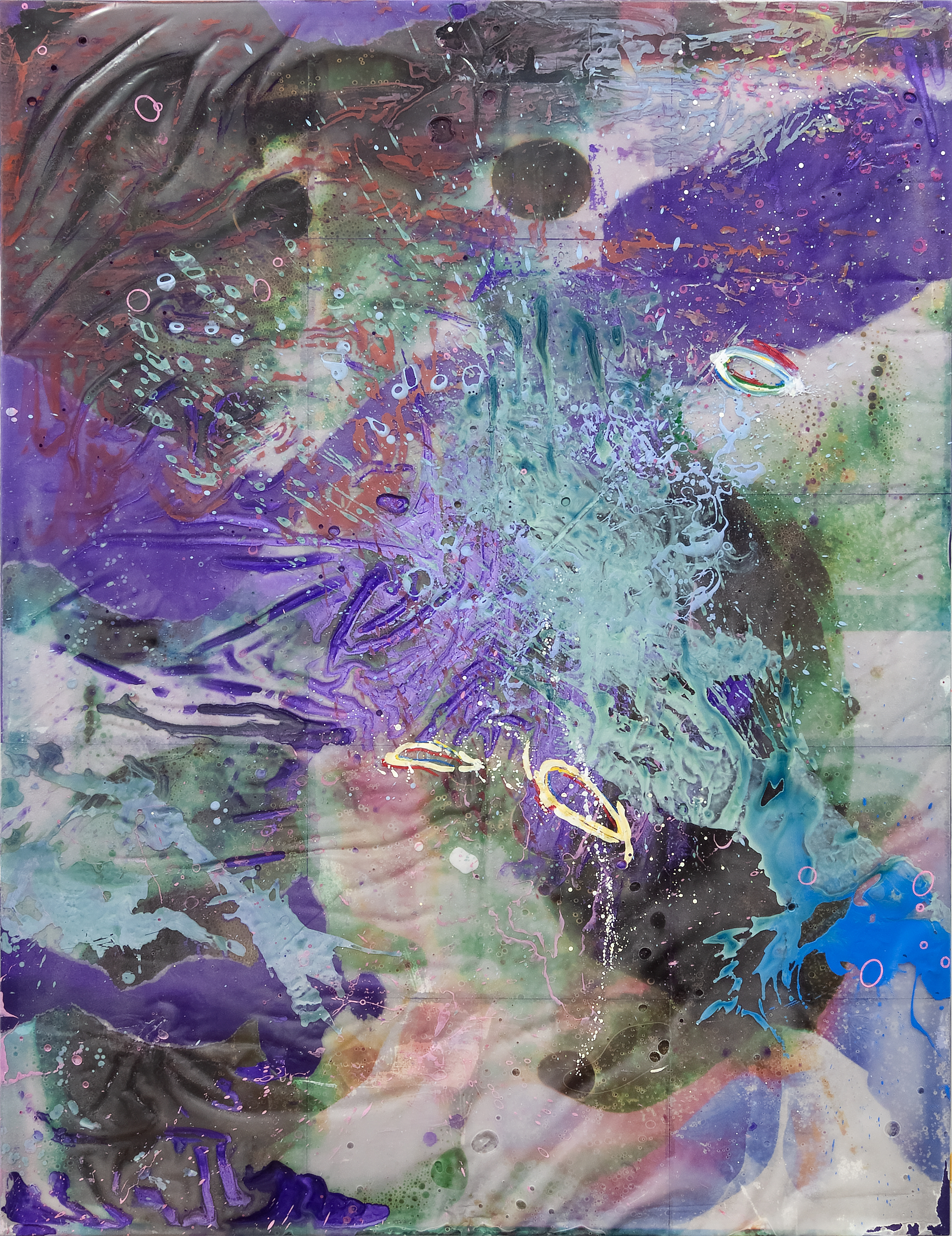 2309009 Unofficial Record, 2023, Mixed Media on Canvas, 145.5 x 112.1 x 3.3cm
