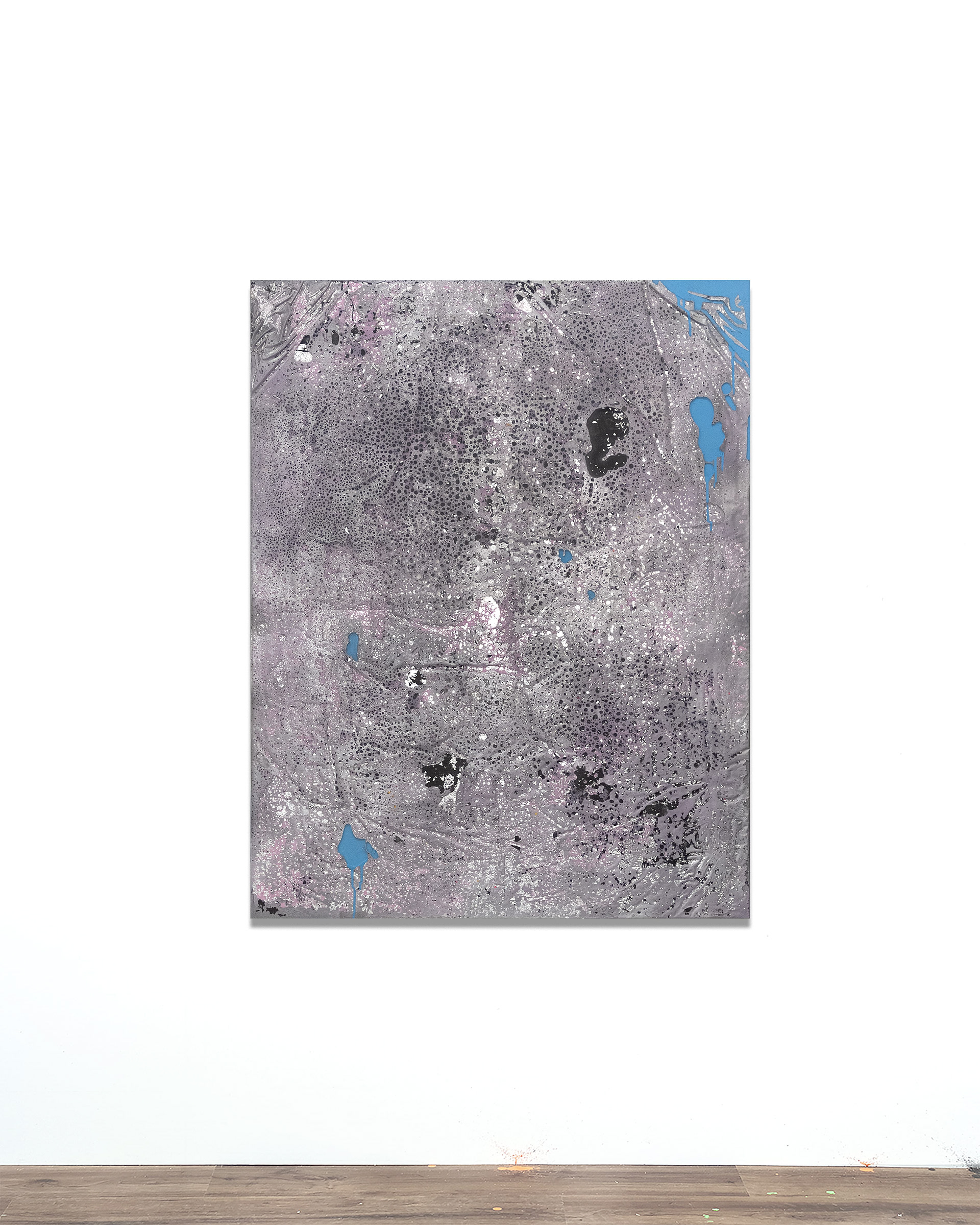 2504001 Scatterde Letters, 2025, Collage of Pigmented Dye-Printed Photo Paper on Canvas followed Acrylic Paint and Synthetic Resin(Epoxy), 130.3 x 102 x 3.3cm