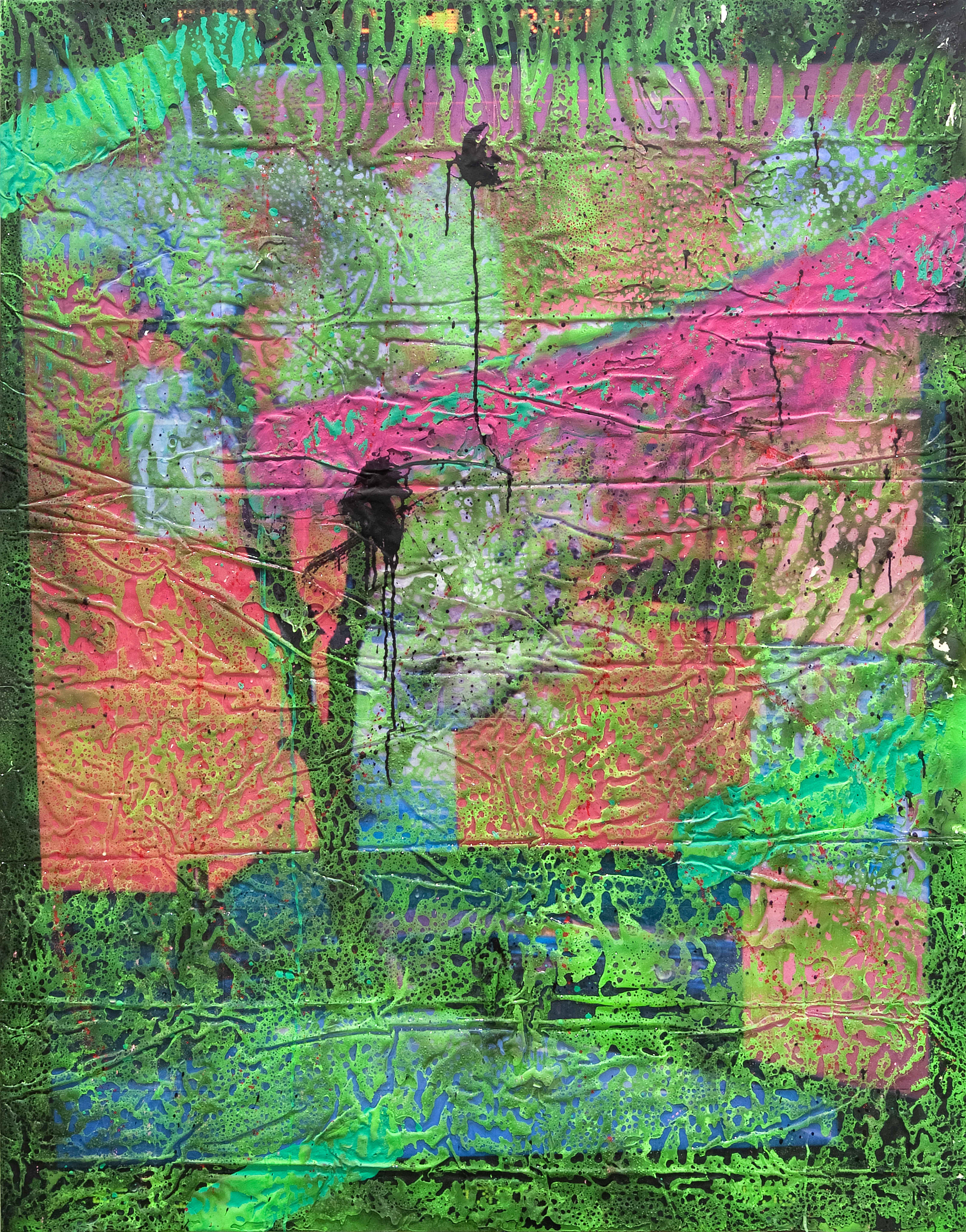 2409001 Perfect Scenary, 2024, Acrylic, Epoxy Resin over Pigment Printed Paper on Canvas, 193.9 x 152 x 3.3cm