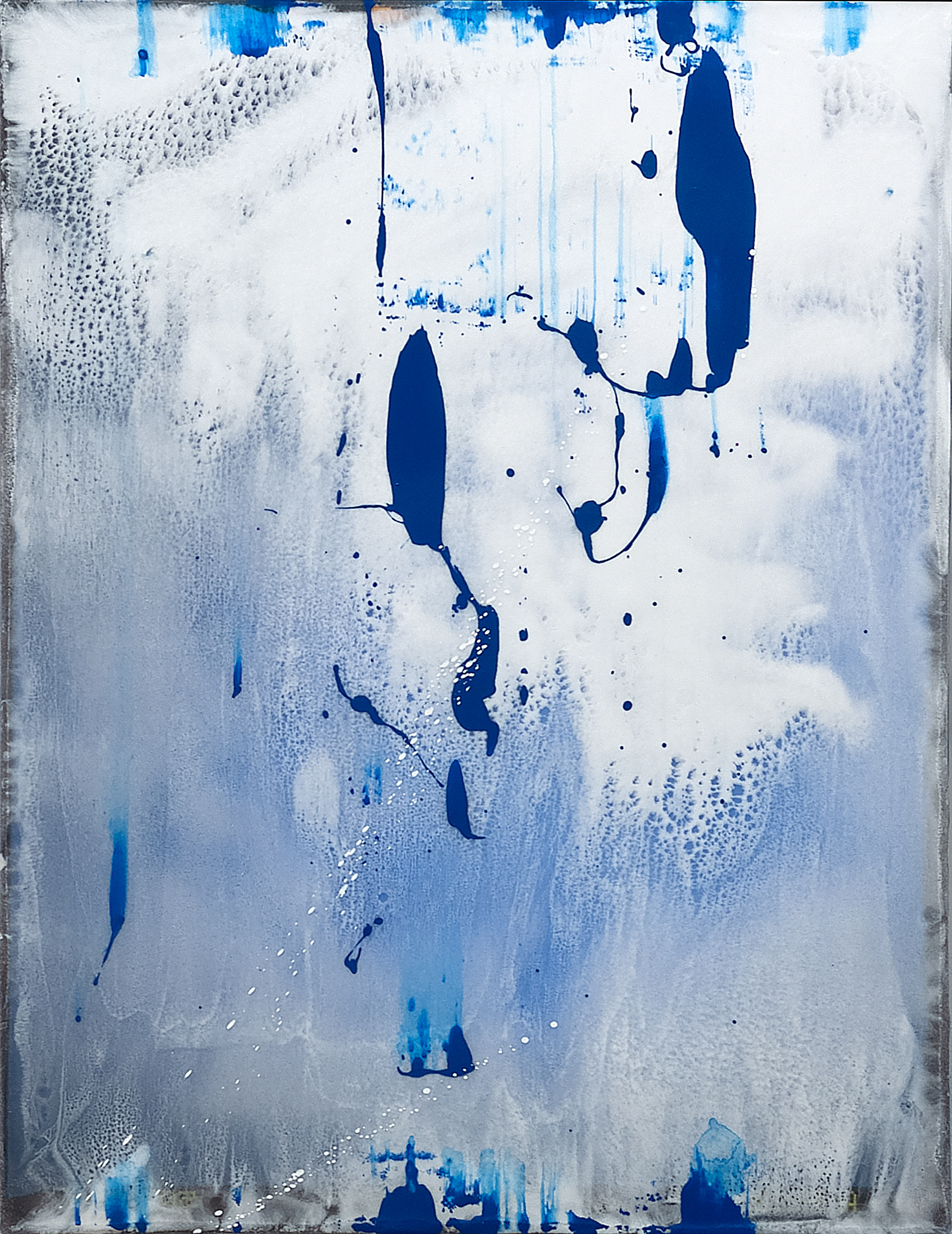 2311001 Behind the Veil, 2023, Mixed Media on Canvas, 53 x 40.9 x 2.8cm