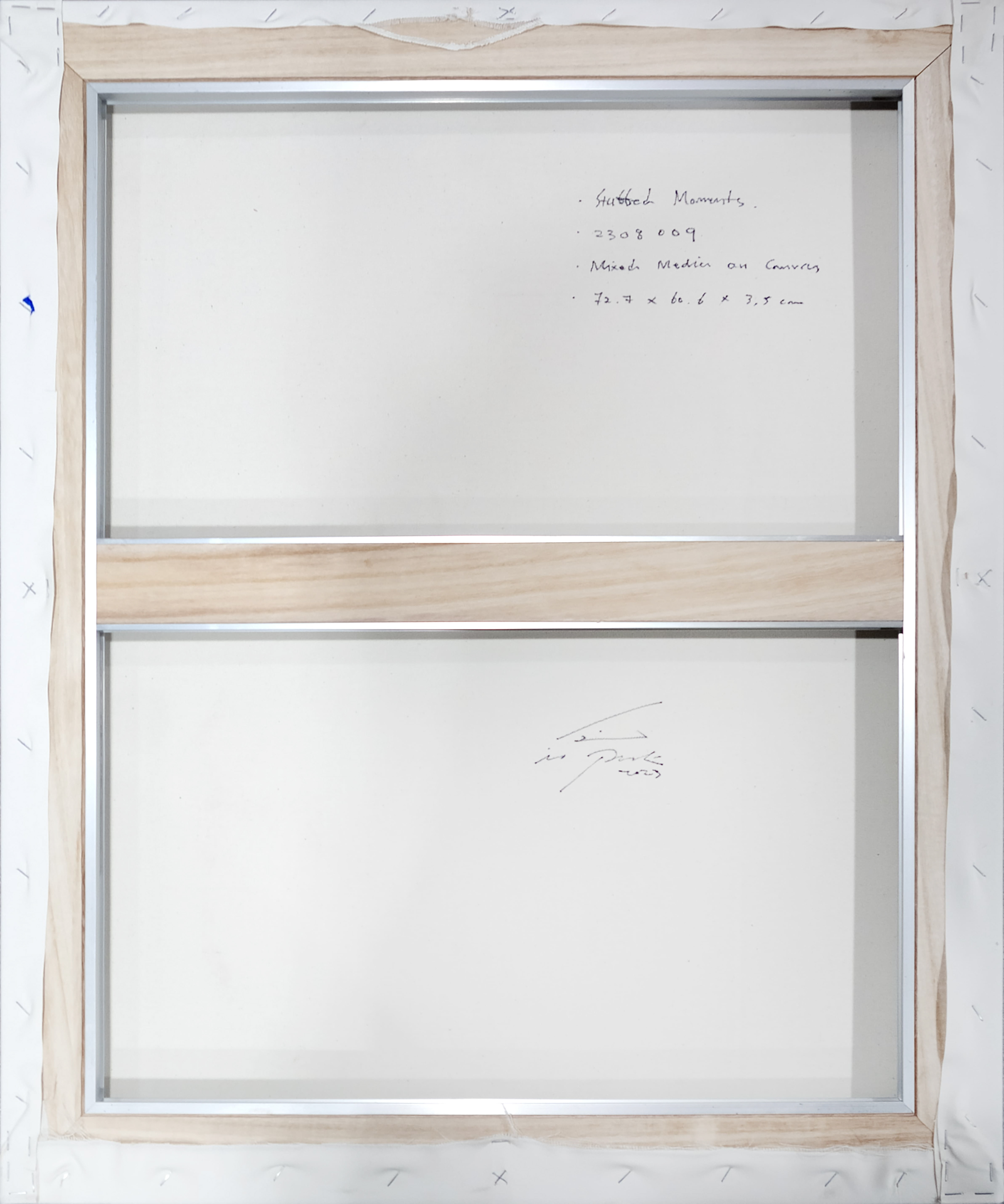 2308010 Stuffed Moments, 2023, Mixed Media on Canvas, 72.7 x 60.6 x 3.5cm