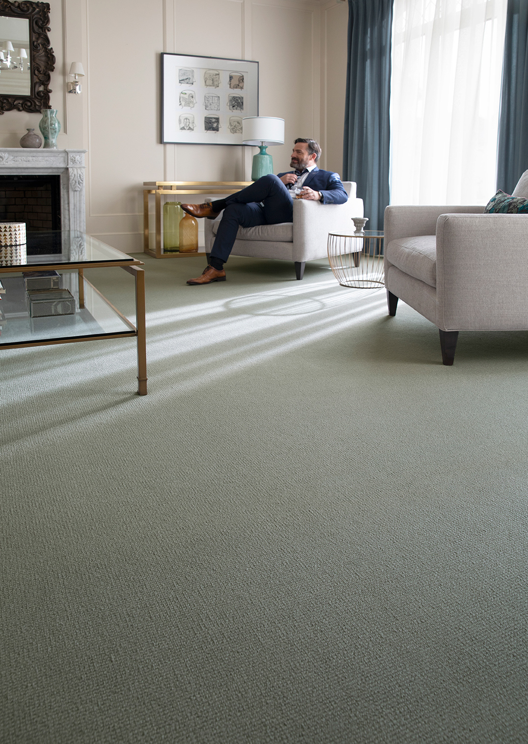 Karastan carpet campaign image ©️ 2019 Mohawk Industries (Montreal, Canada)
