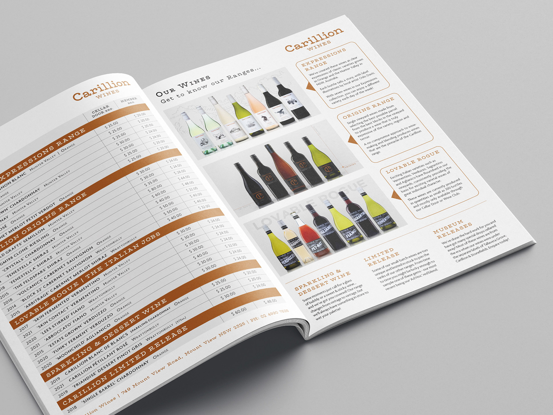 Cellar Door Tasting Folder