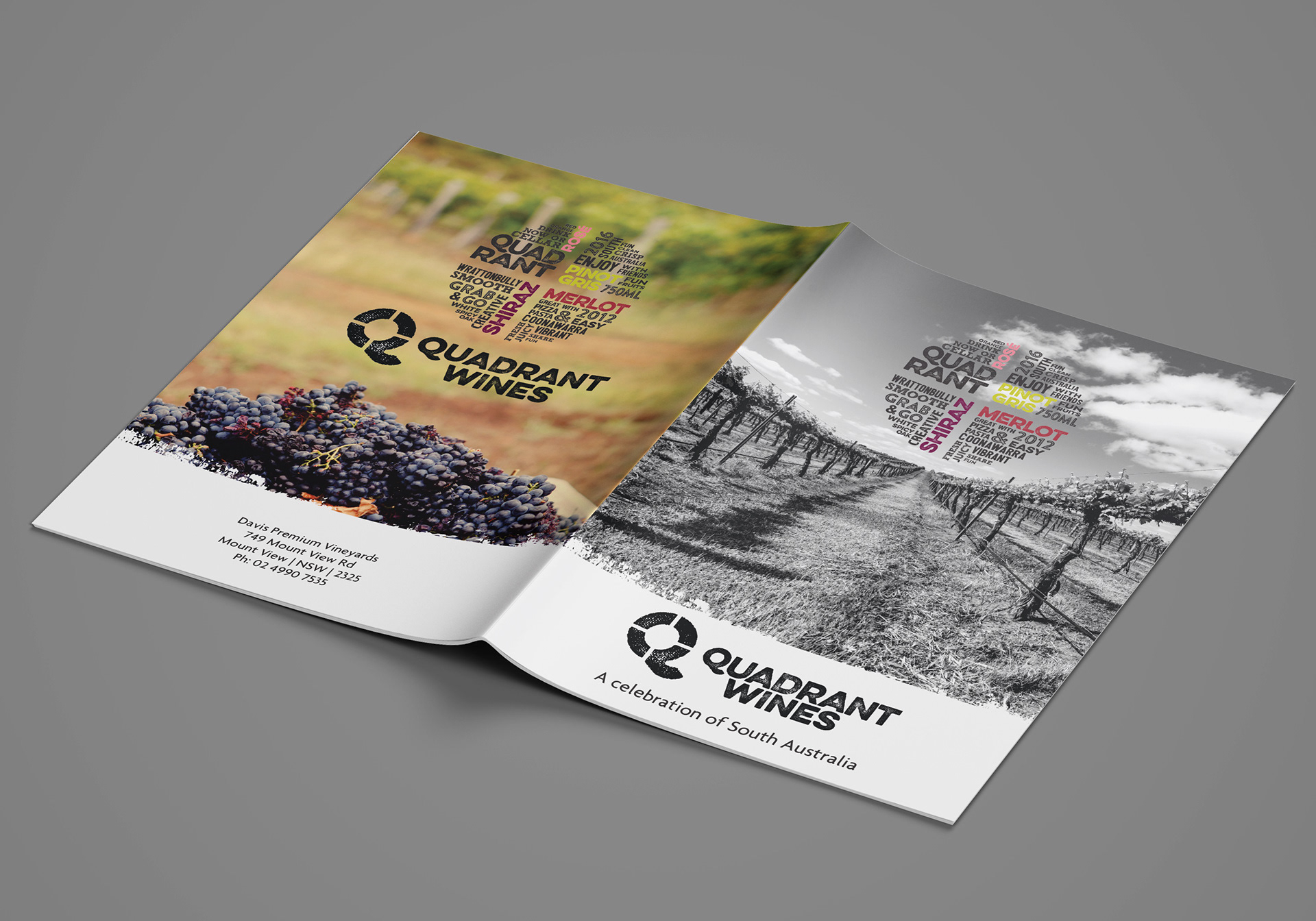 Quadrant promotional brochure close up front & back cover